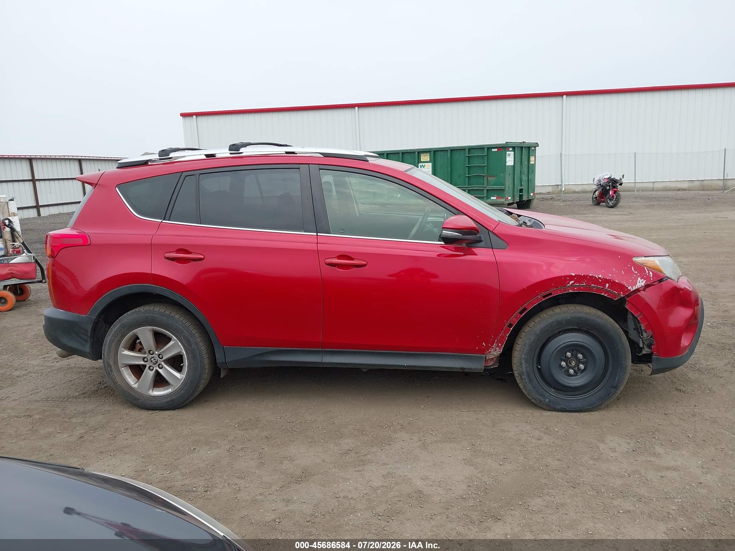 2015 Toyota Rav4 Xle Red vin: JTMRFREV9FD152357