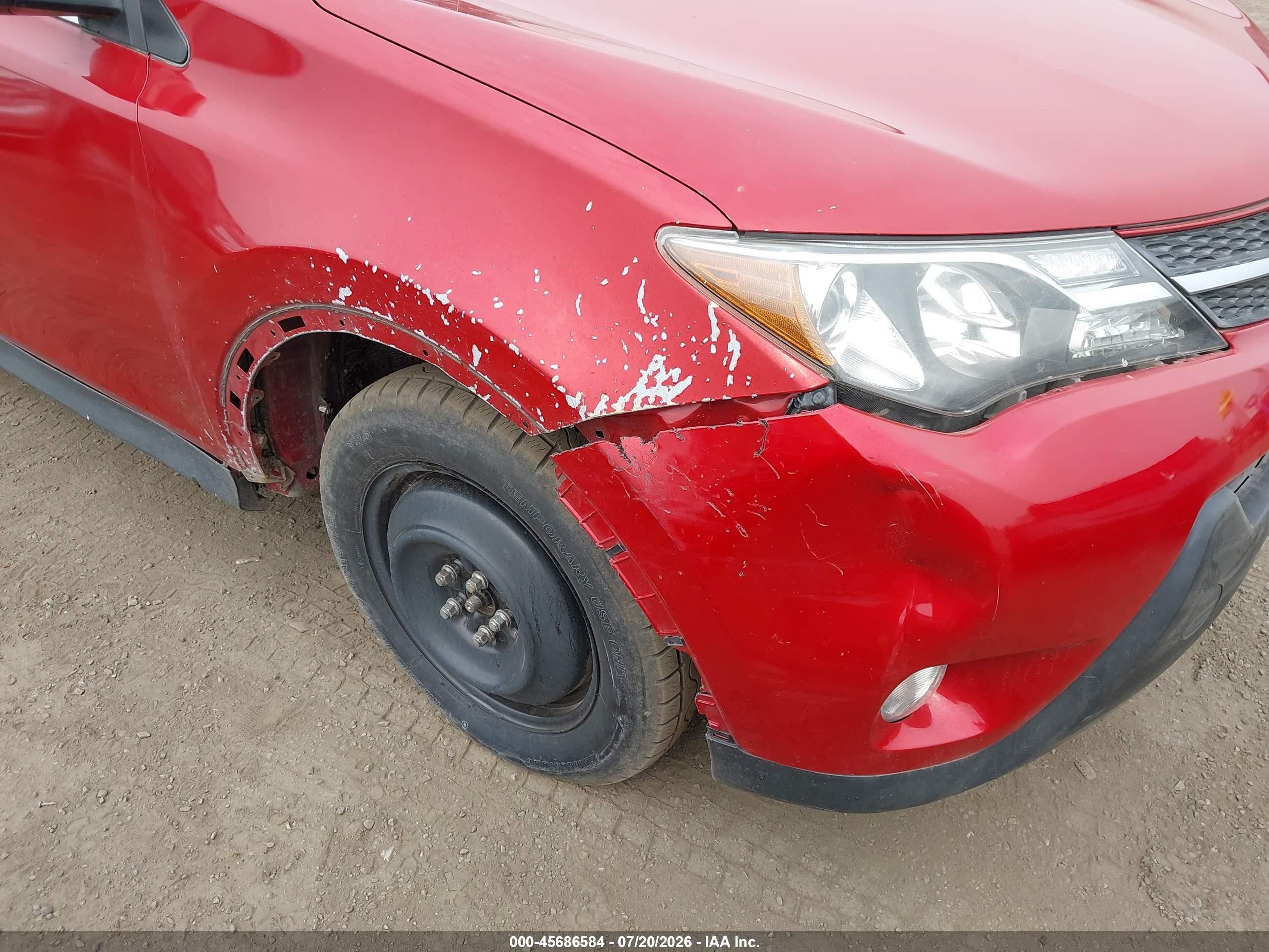 2015 Toyota Rav4 Xle Red vin: JTMRFREV9FD152357