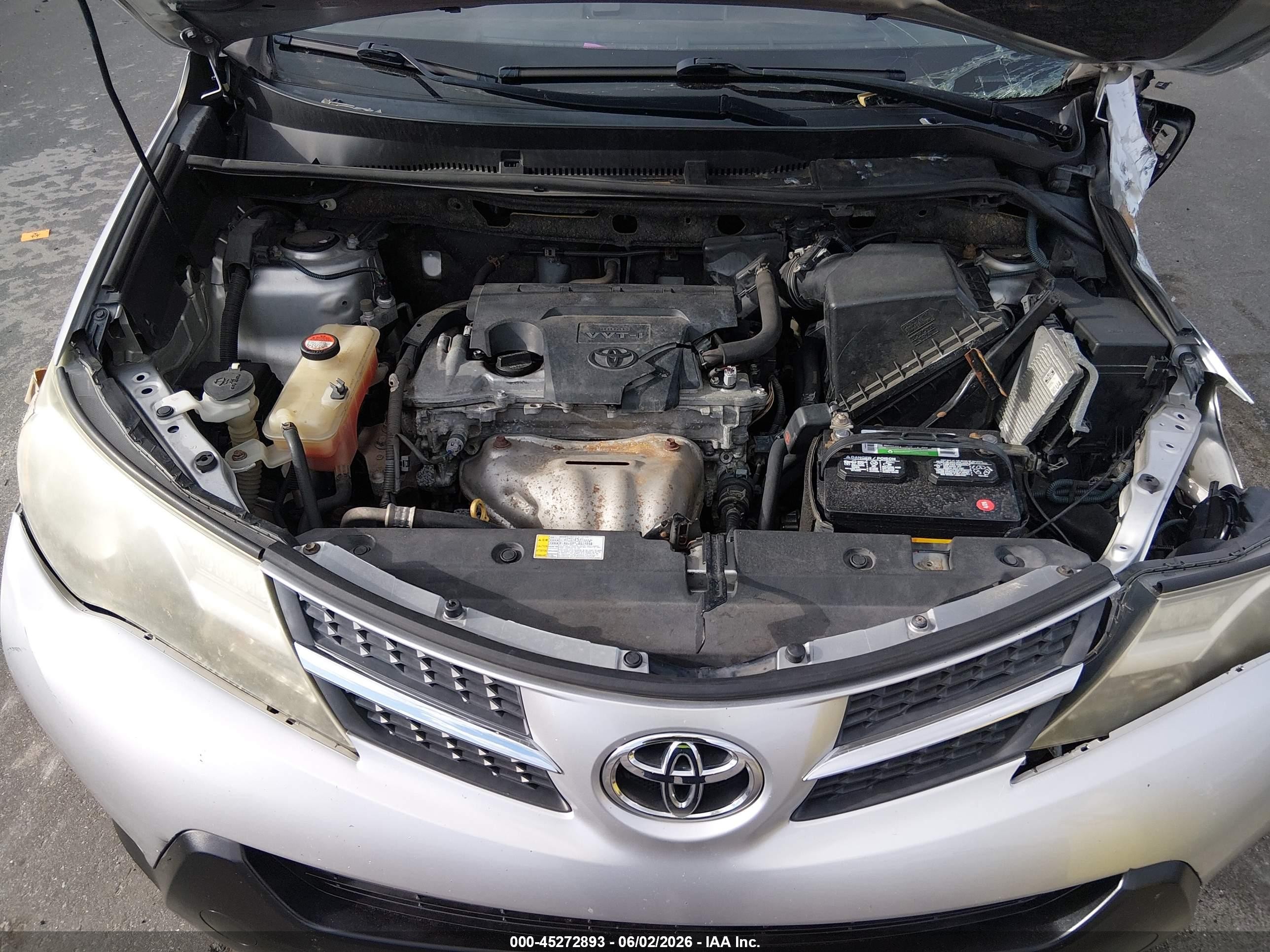 2015 Toyota Rav4 Xle Silver vin: JTMRFREV9FD159681