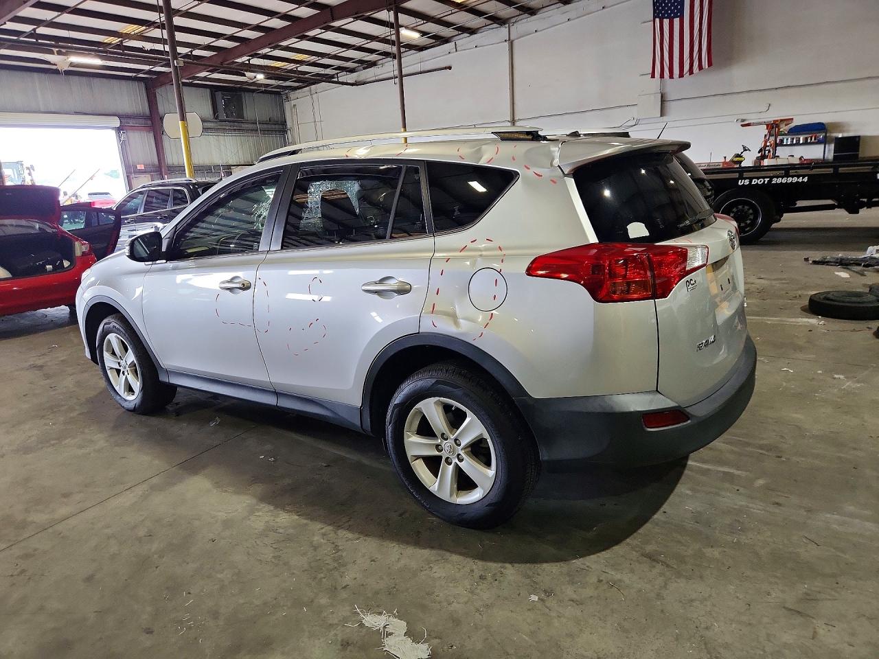 2013 Toyota Rav4 Xle Silver vin: JTMRFREVXD5011000
