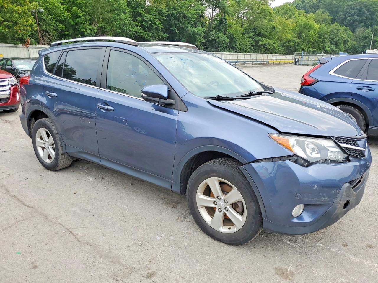 2013 Toyota Rav4 Xle Blue vin: JTMRFREVXDD004893