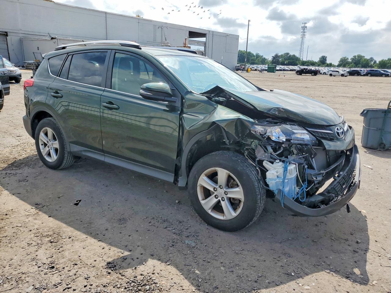 2013 Toyota Rav4 Xle Green vin: JTMRFREVXDD005560