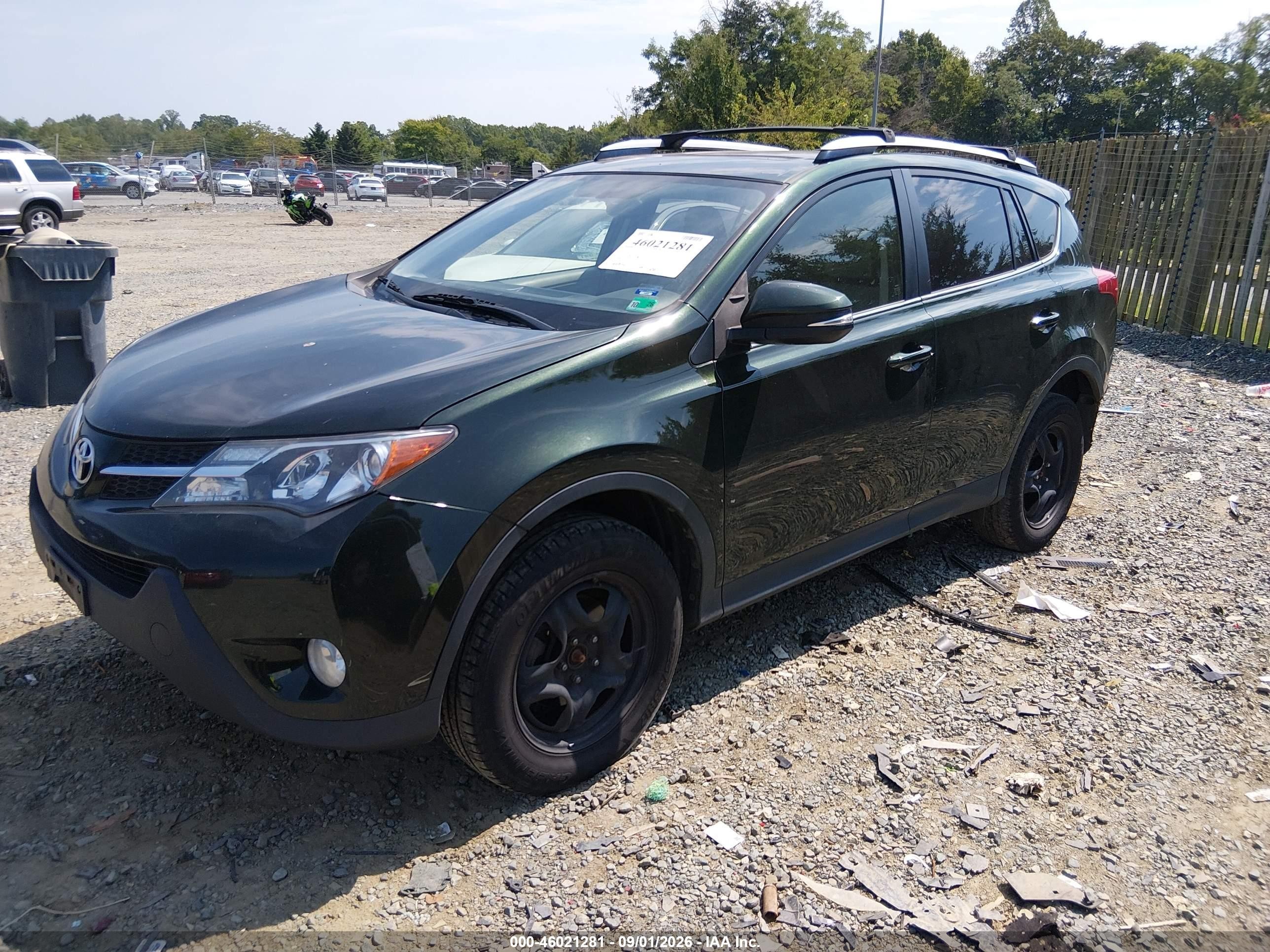 2013 Toyota Rav4 Xle Green vin: JTMRFREVXDD023394