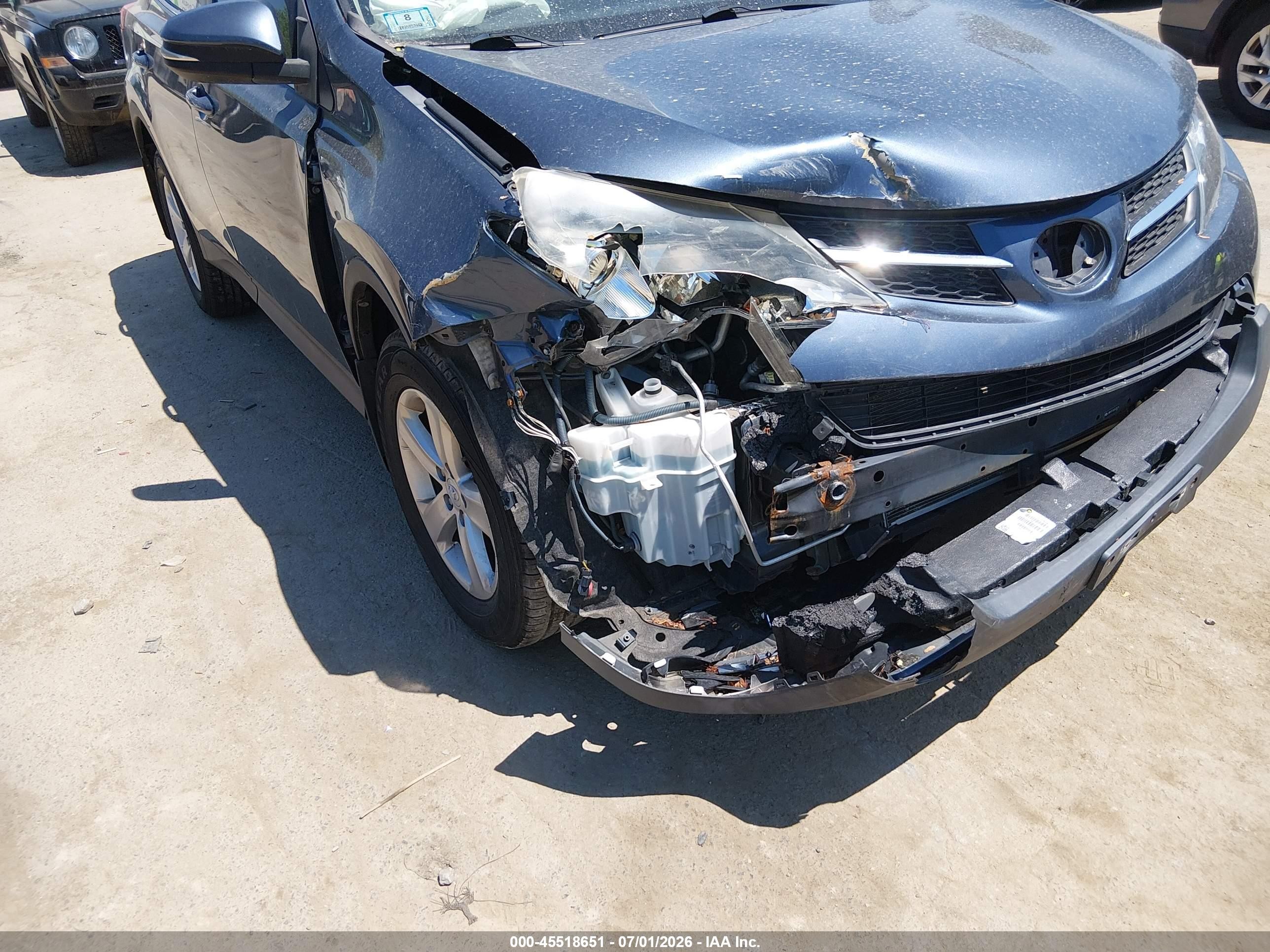 2013 Toyota Rav4 Xle Blue vin: JTMRFREVXDD038235