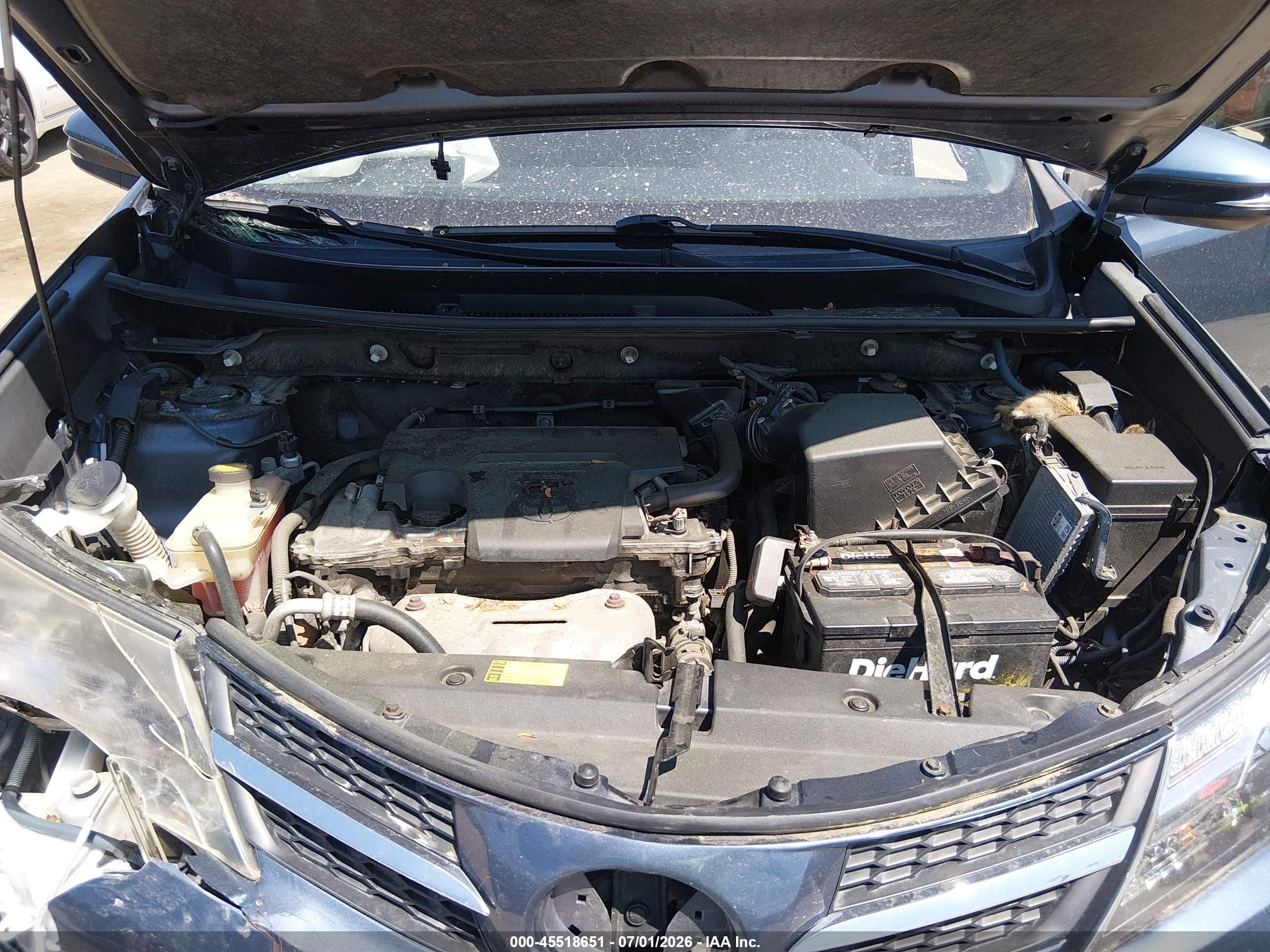 2013 Toyota Rav4 Xle Blue vin: JTMRFREVXDD038235