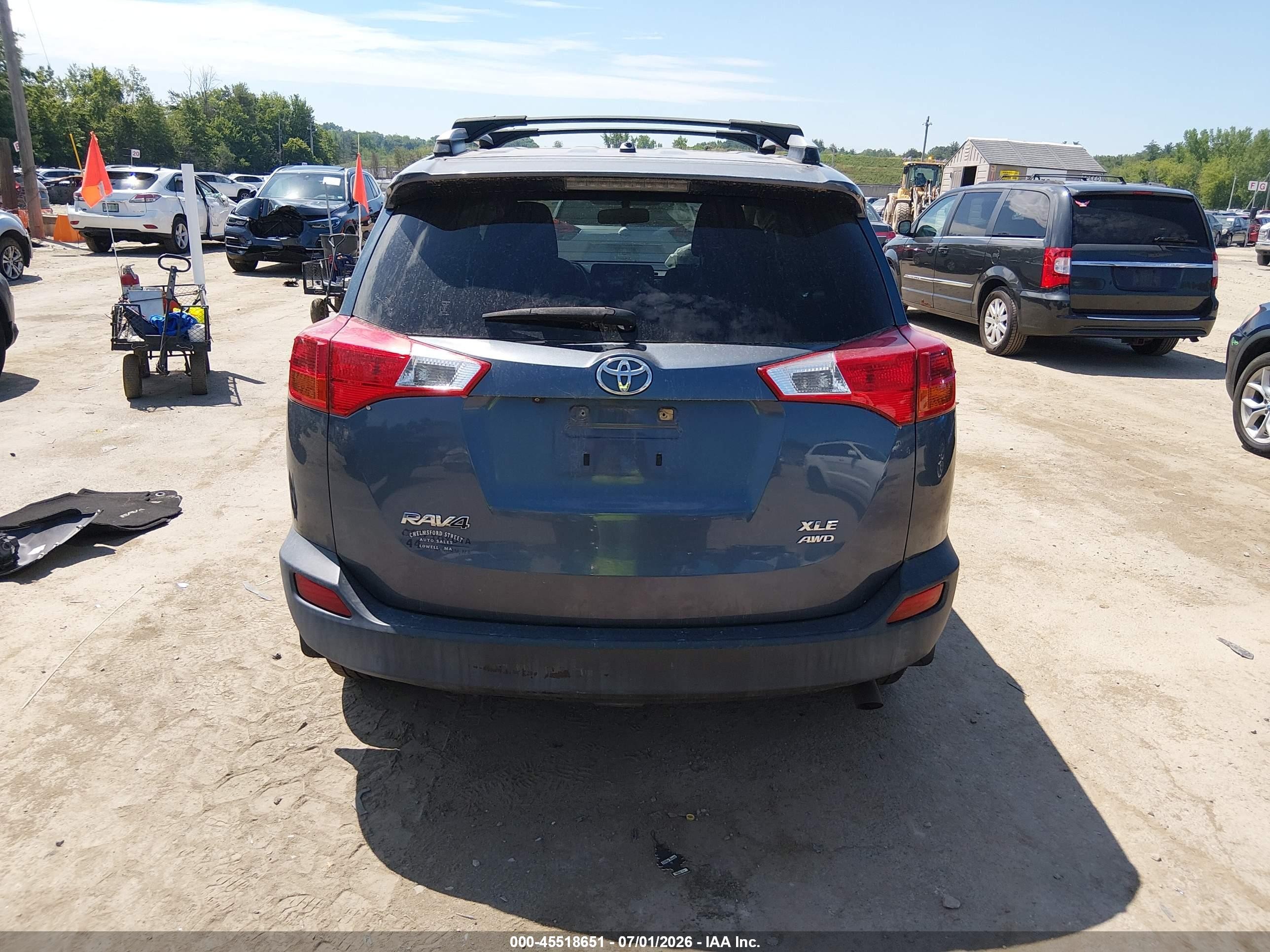 2013 Toyota Rav4 Xle Blue vin: JTMRFREVXDD038235