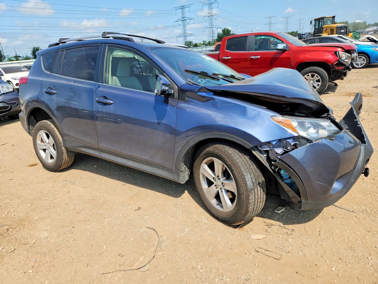 2014 Toyota Rav4 Xle Blue vin: JTMRFREVXED048751