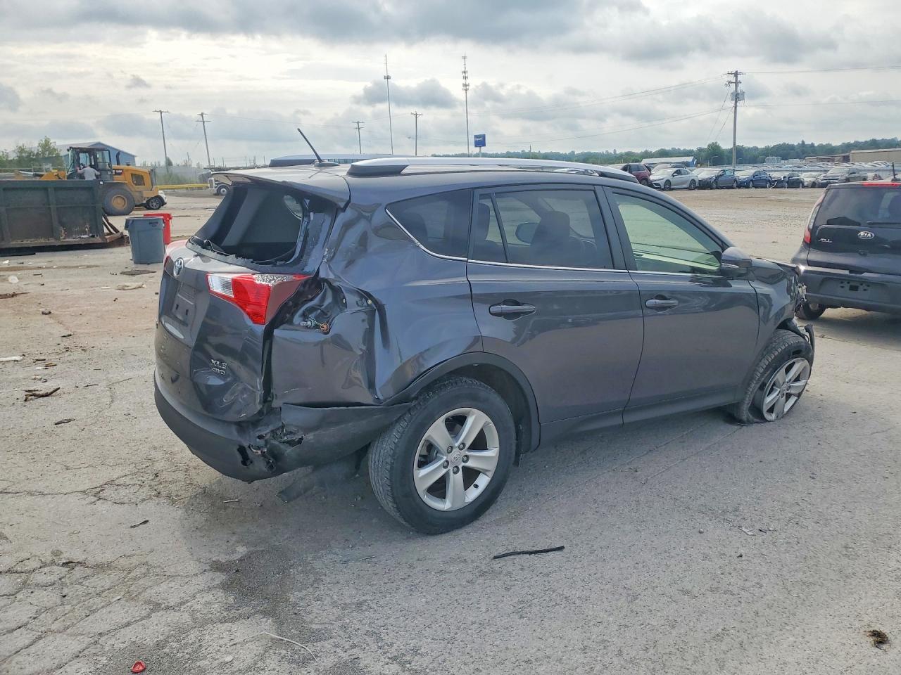 2014 Toyota Rav4 Xle Gray vin: JTMRFREVXED089042