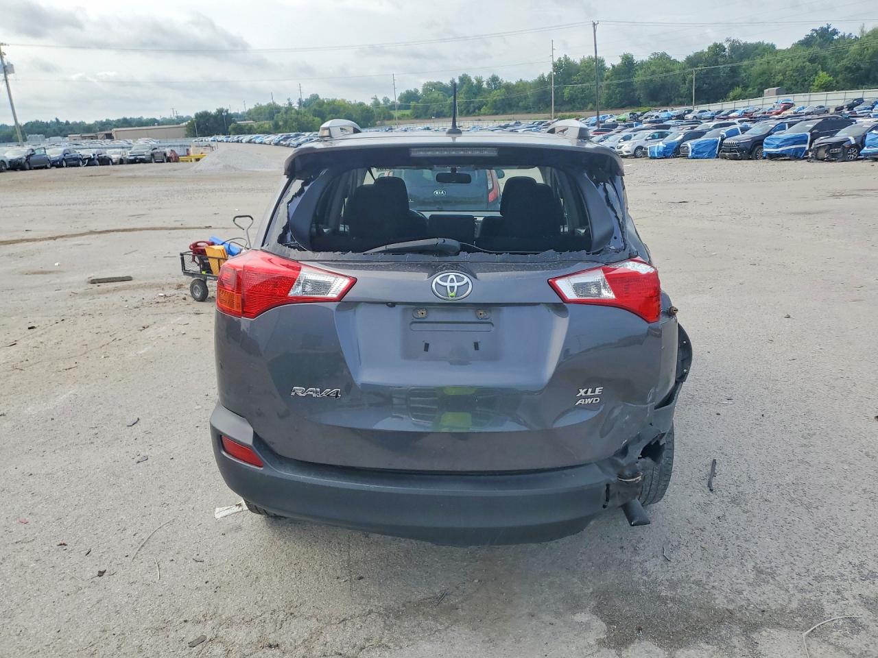 2014 Toyota Rav4 Xle Gray vin: JTMRFREVXED089042