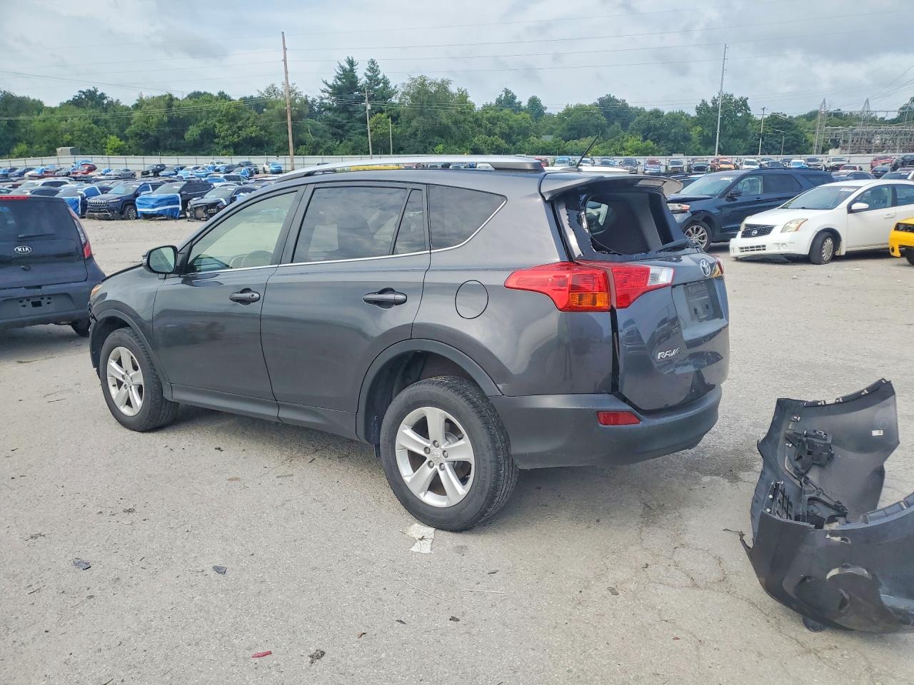 2014 Toyota Rav4 Xle Gray vin: JTMRFREVXED089042