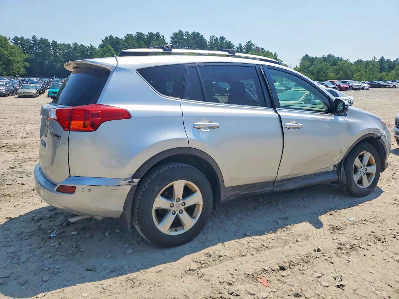 2014 Toyota Rav4 Xle Silver vin: JTMRFREVXEJ005321