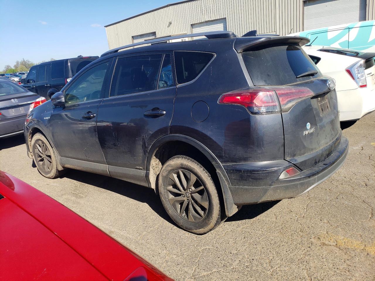 2018 Toyota Rav4 Hybrid Xle Gray vin: JTMRJREV6JD248583