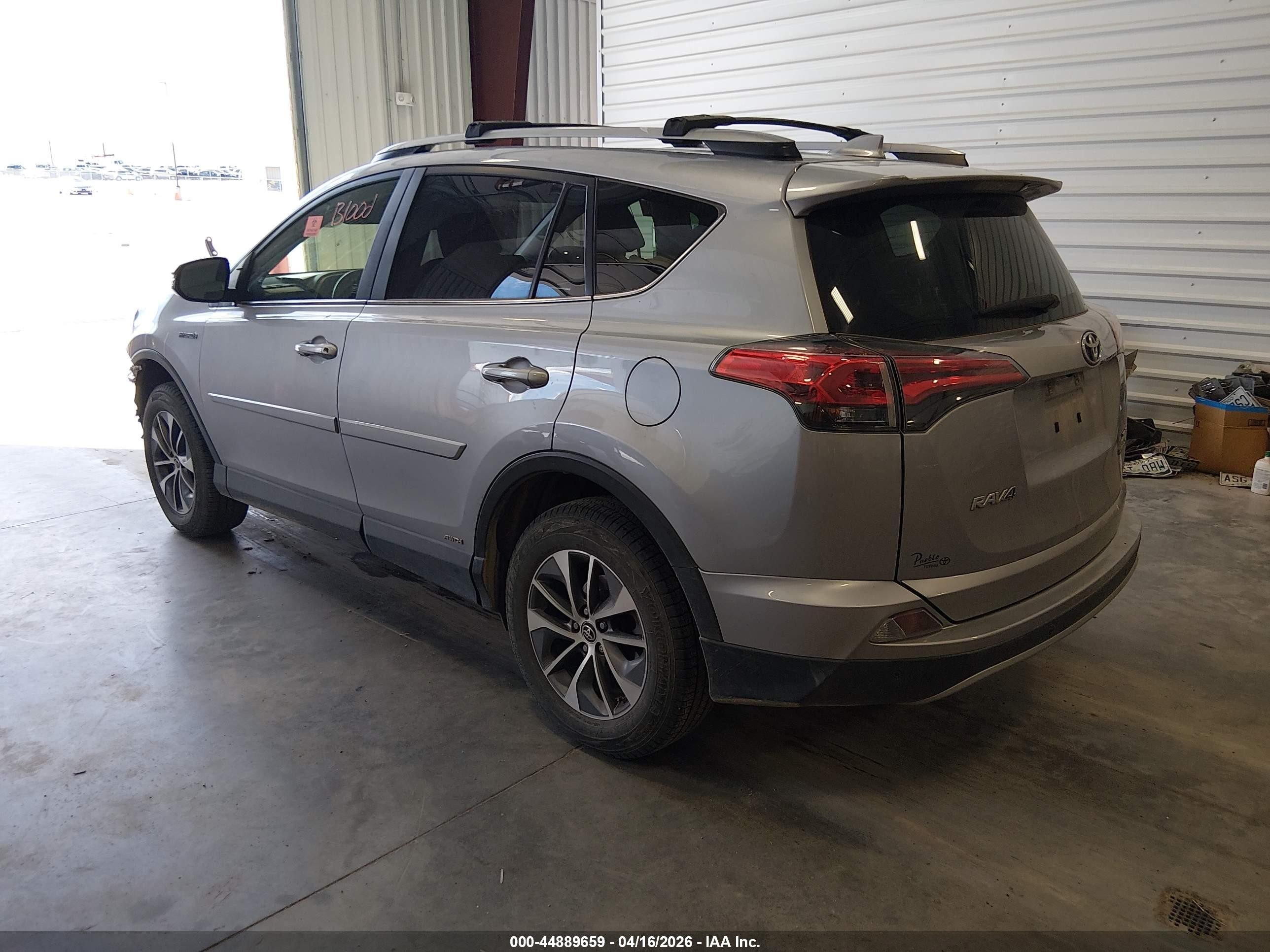 2018 Toyota Rav4 Hybrid Xle Silver vin: JTMRJREV7JD210733