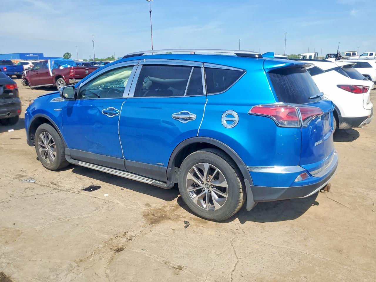 2016 Toyota Rav4 Hv Xle Blue vin: JTMRJREVXGD057306