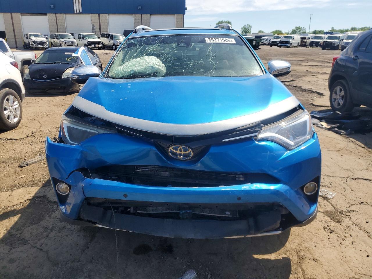 2016 Toyota Rav4 Hv Xle Blue vin: JTMRJREVXGD057306