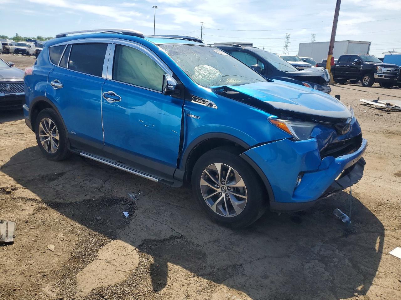 2016 Toyota Rav4 Hv Xle Blue vin: JTMRJREVXGD057306