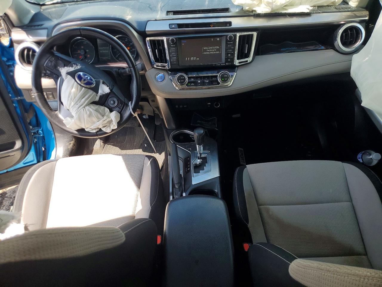 2016 Toyota Rav4 Hv Xle Blue vin: JTMRJREVXGD057306