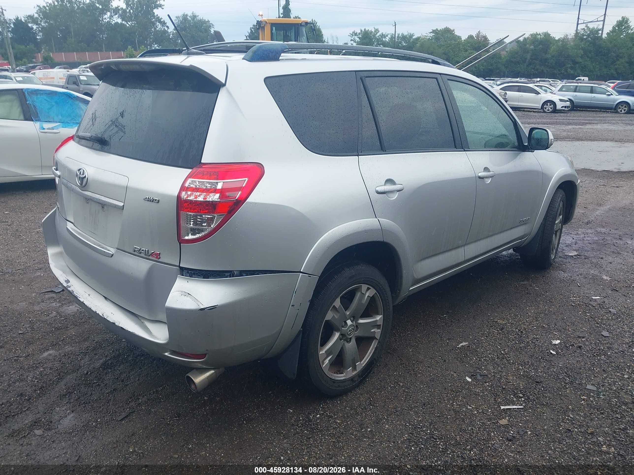 2010 Toyota Rav4 Sport V6 Silver vin: JTMRK4DV0A5085957