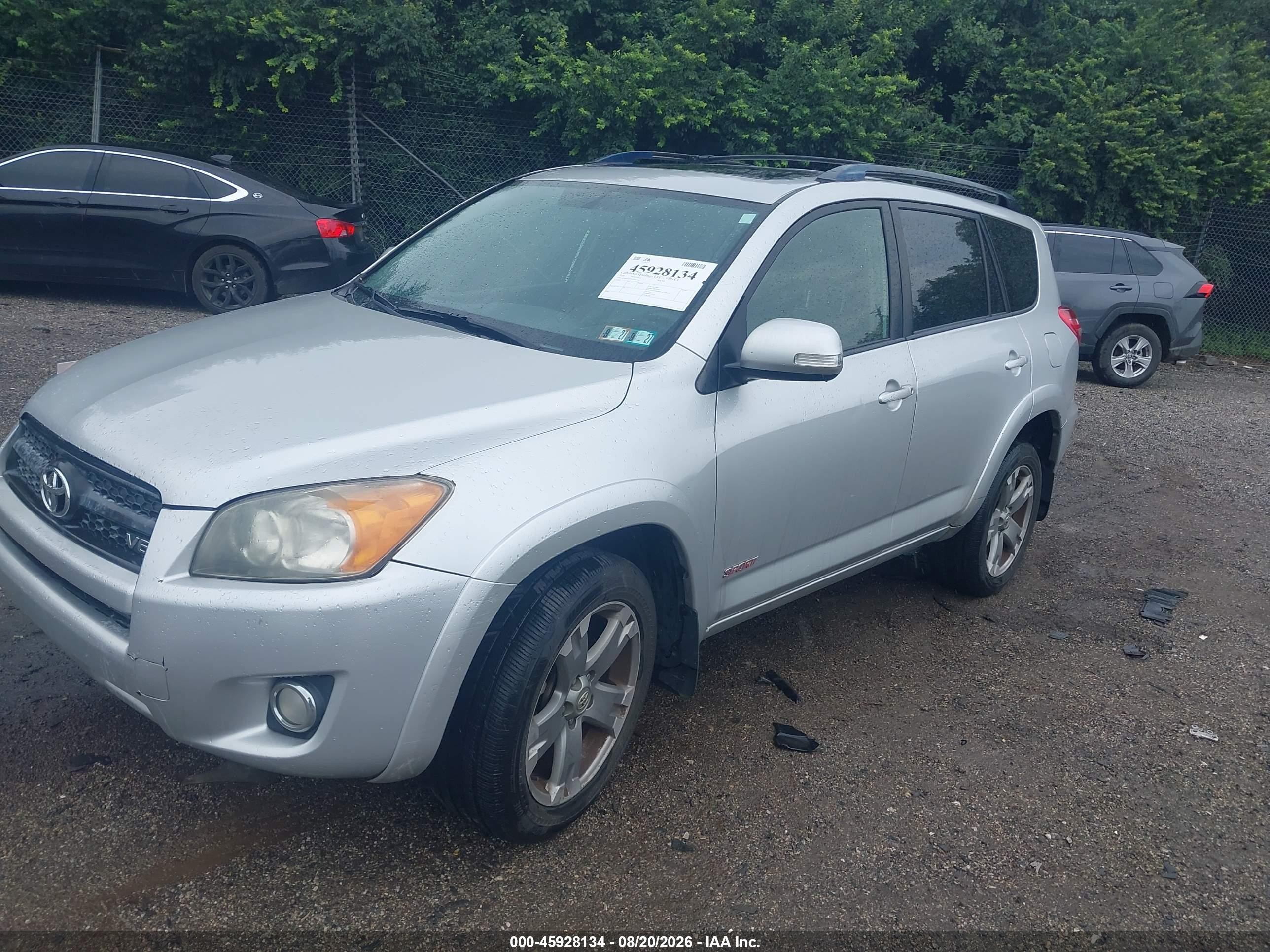 2010 Toyota Rav4 Sport V6 Silver vin: JTMRK4DV0A5085957
