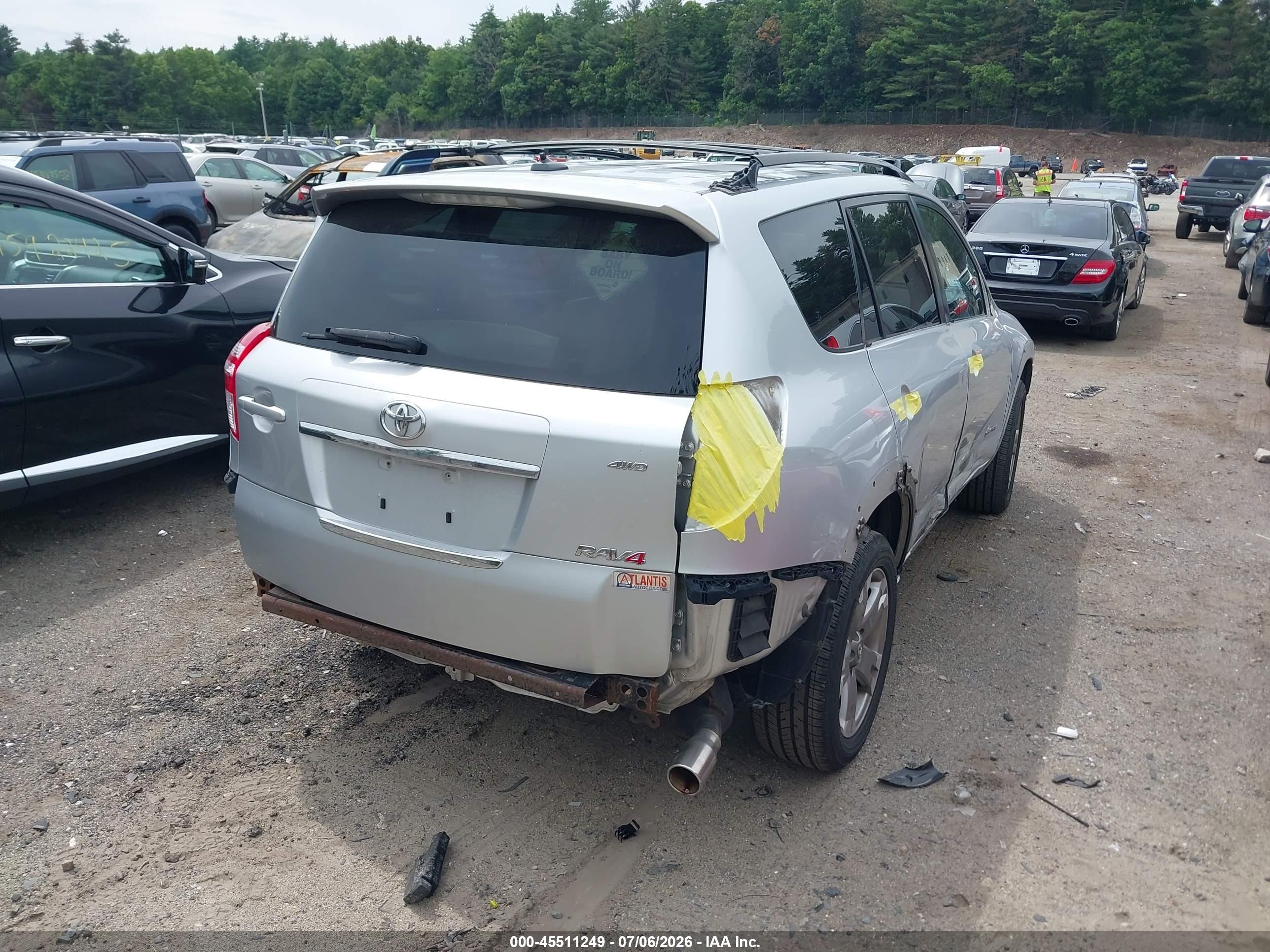 2011 Toyota Rav4 Sport V6 Silver vin: JTMRK4DV0B5102774