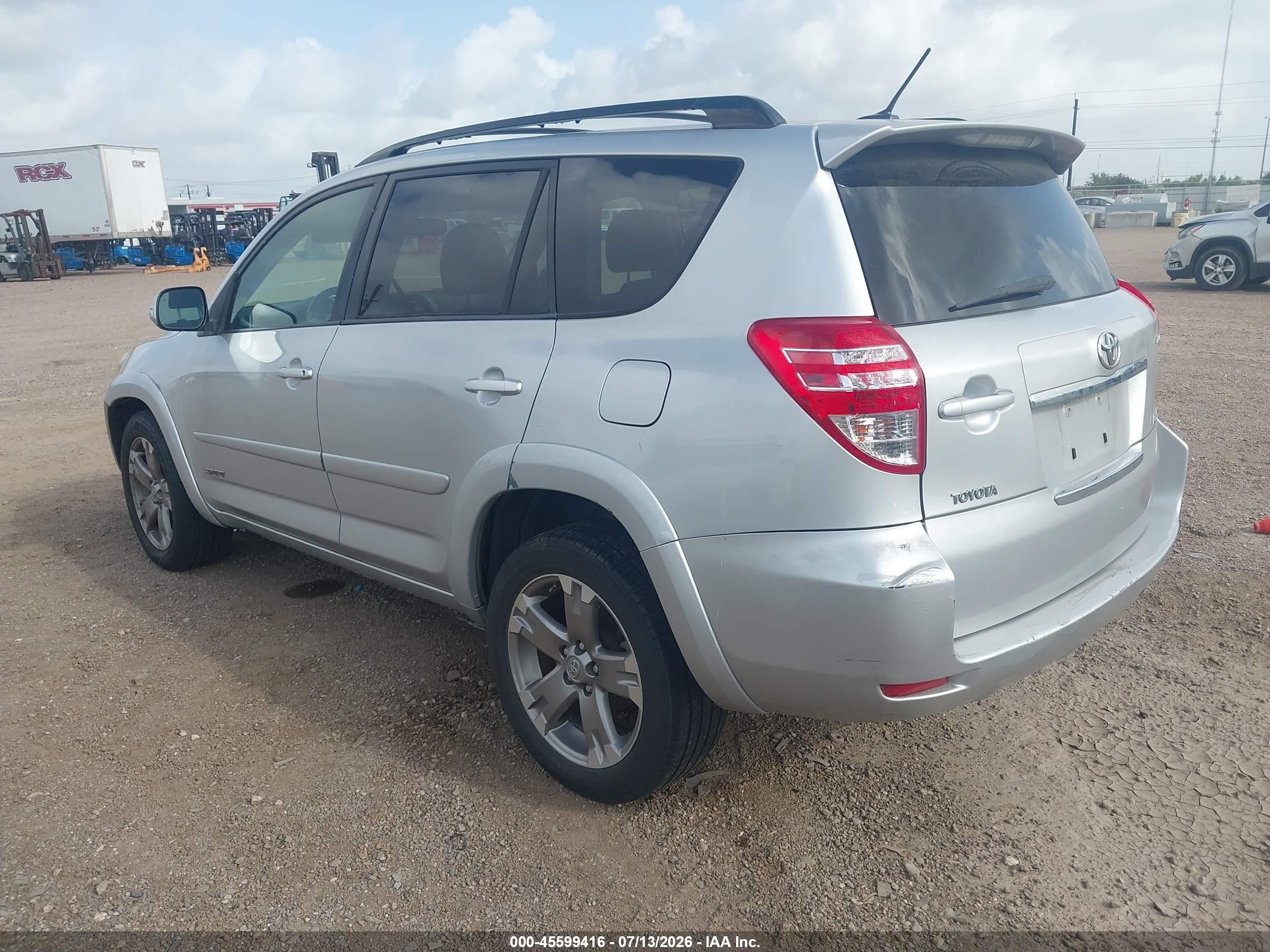 2010 Toyota Rav4 Sport V6 Silver vin: JTMRK4DV2A5092960