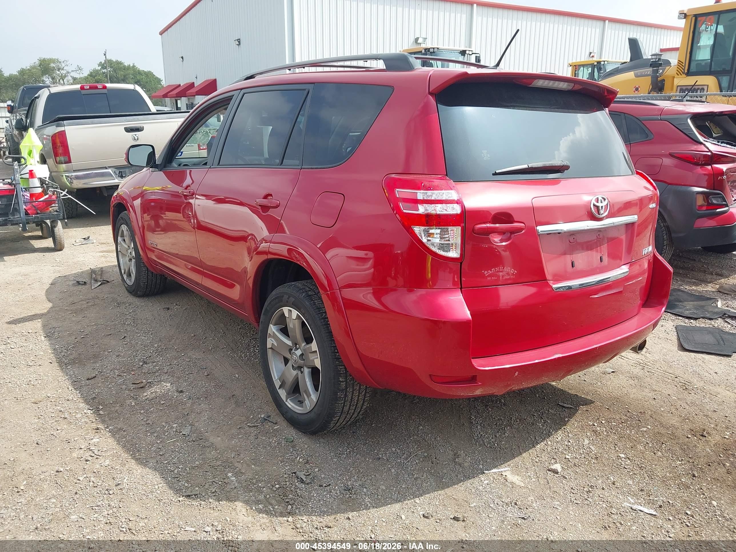 2012 Toyota Rav4 Sport V6 Red vin: JTMRK4DV2C5107900
