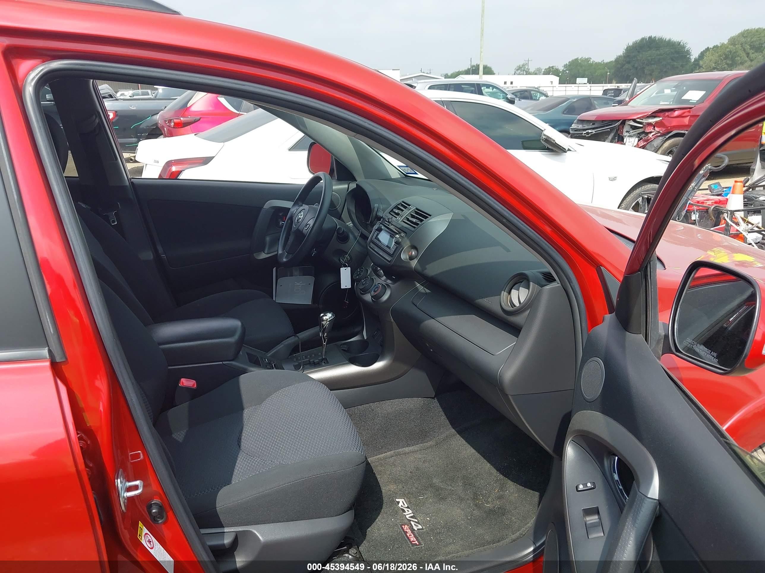 2012 Toyota Rav4 Sport V6 Red vin: JTMRK4DV2C5107900