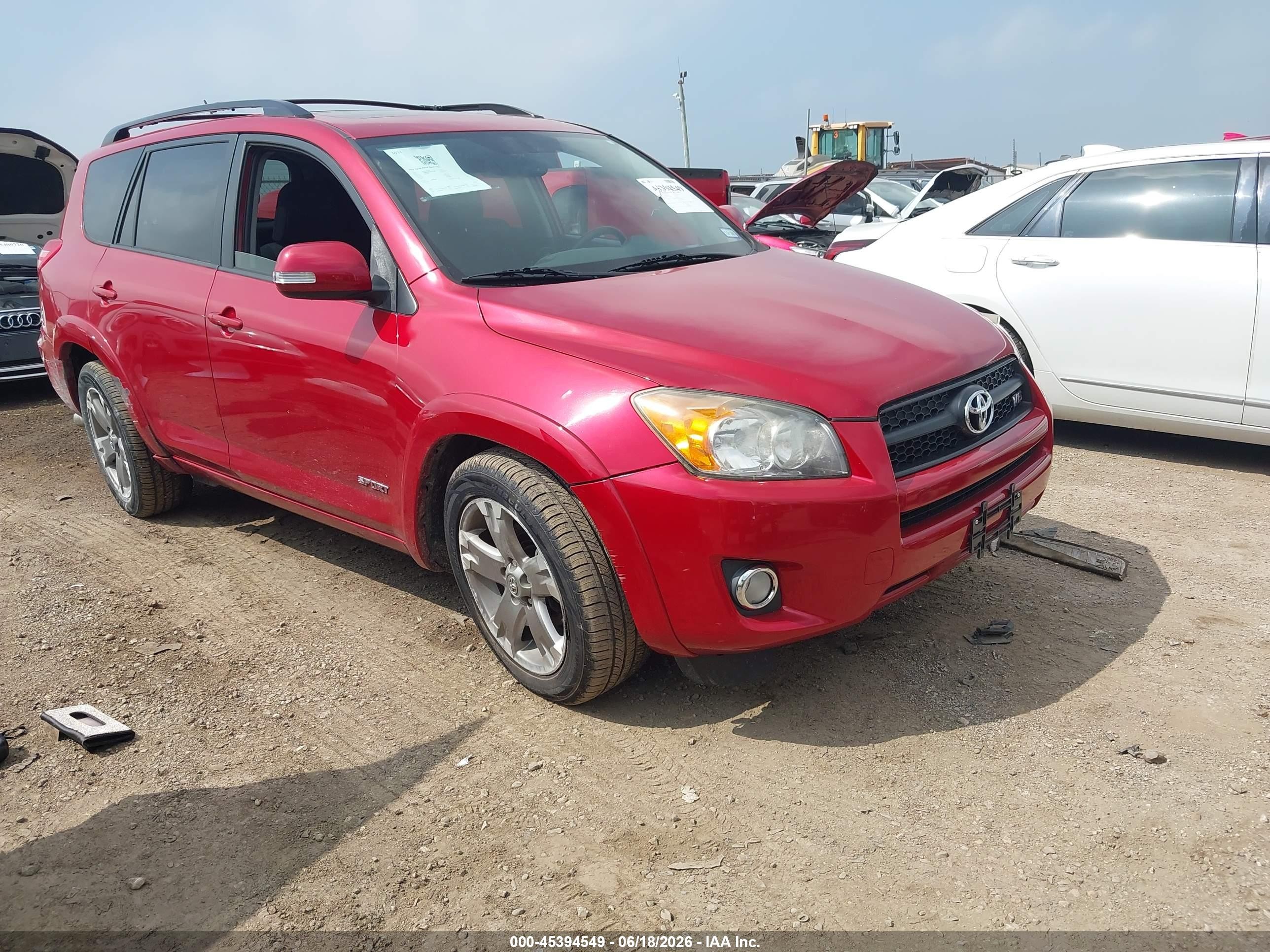 2012 Toyota Rav4 Sport V6 Red vin: JTMRK4DV2C5107900