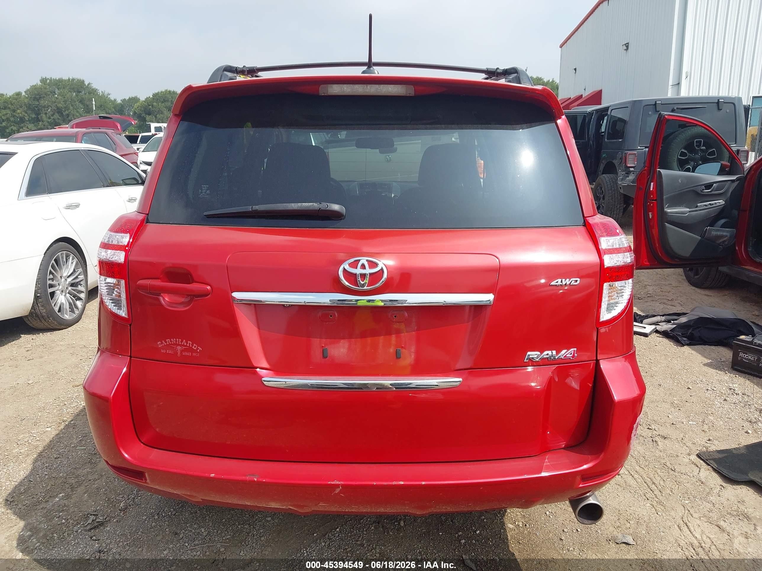 2012 Toyota Rav4 Sport V6 Red vin: JTMRK4DV2C5107900