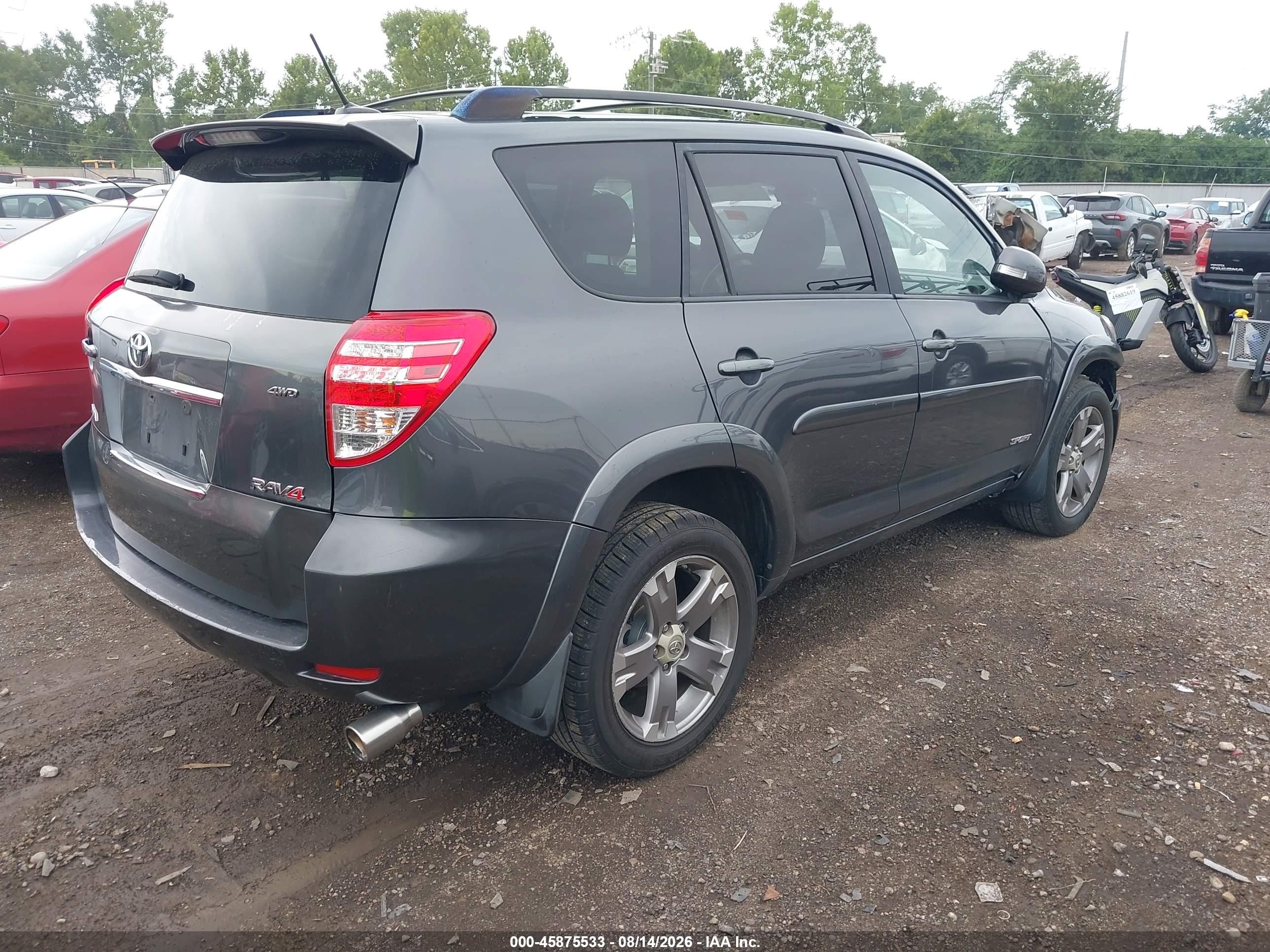 2010 Toyota Rav4 Sport V6 Gray vin: JTMRK4DV4A5095679