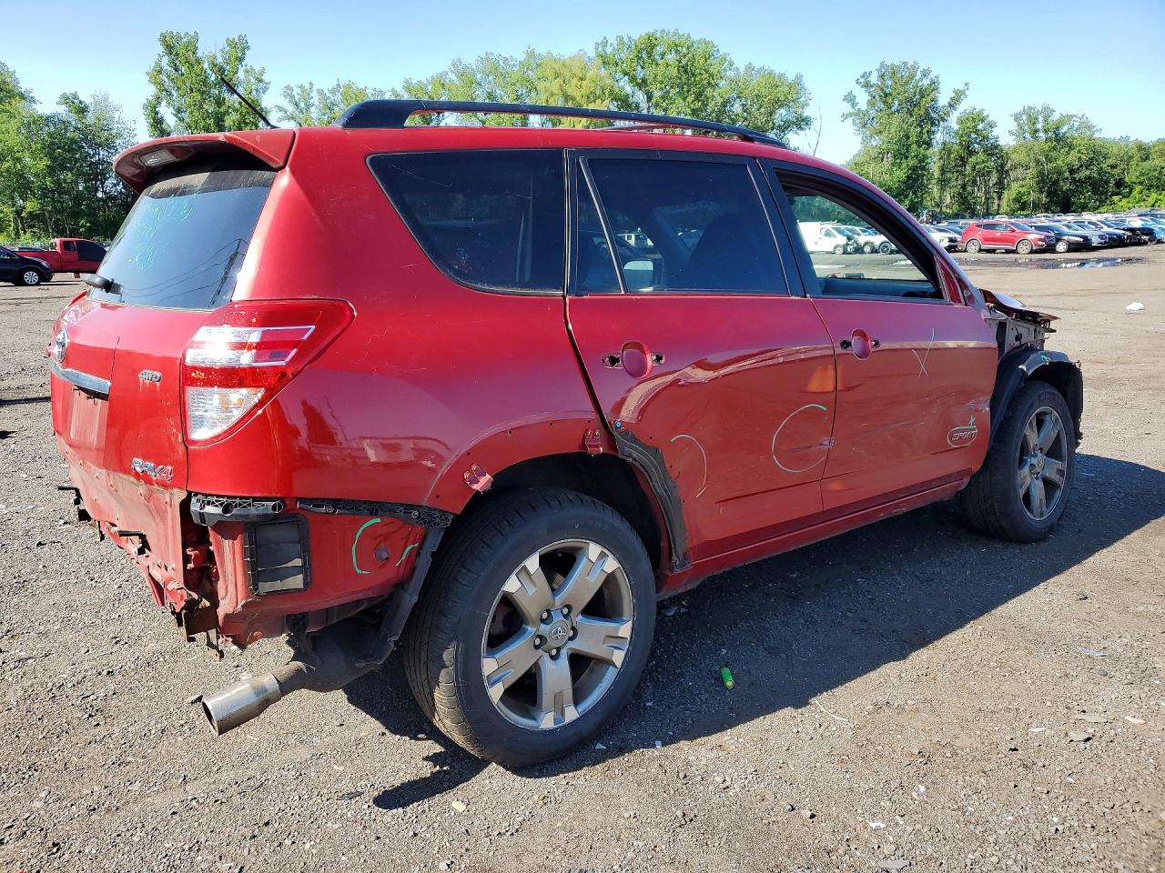 2010 Toyota Rav4 Sport Red vin: JTMRK4DV5A5087204
