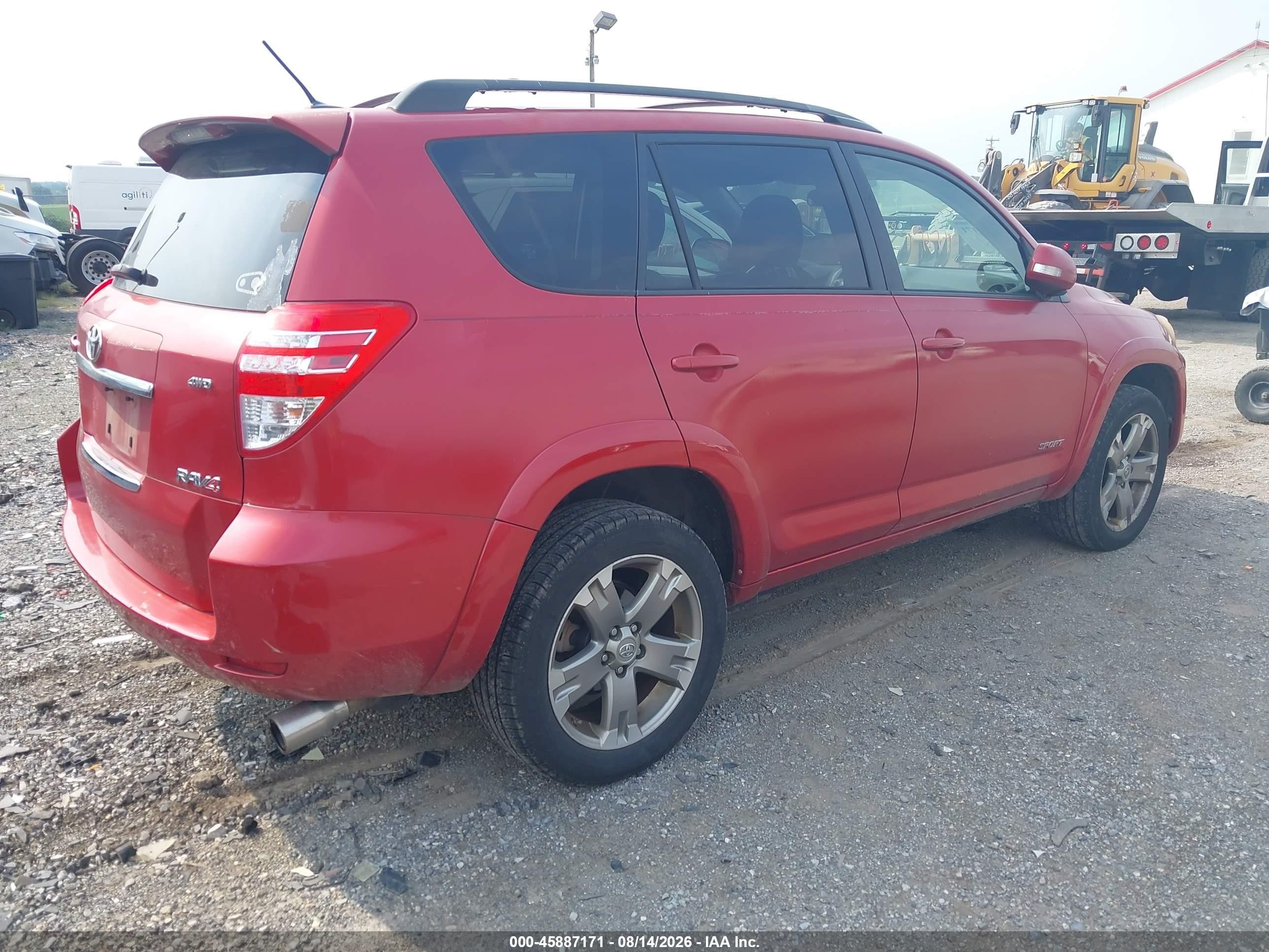 2010 Toyota Rav4 Sport Красный vin: JTMRK4DV8A5092008