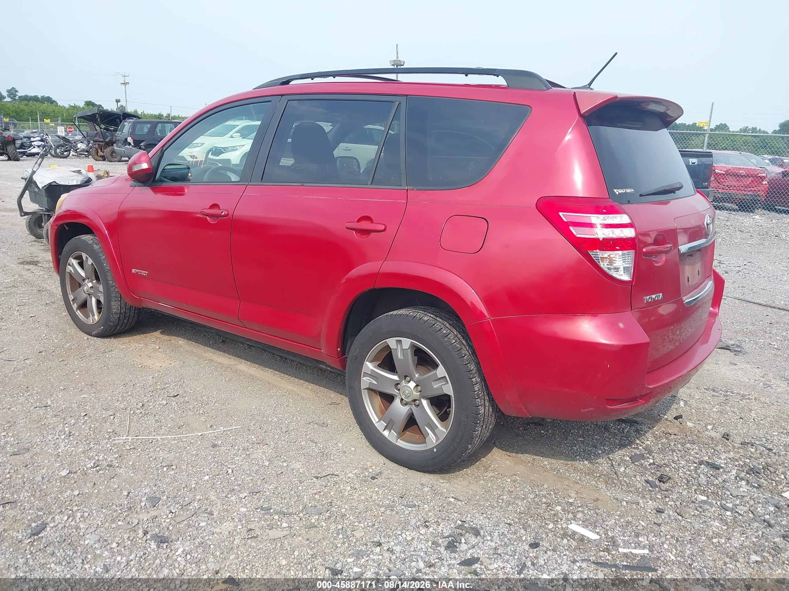 2010 Toyota Rav4 Sport Красный vin: JTMRK4DV8A5092008