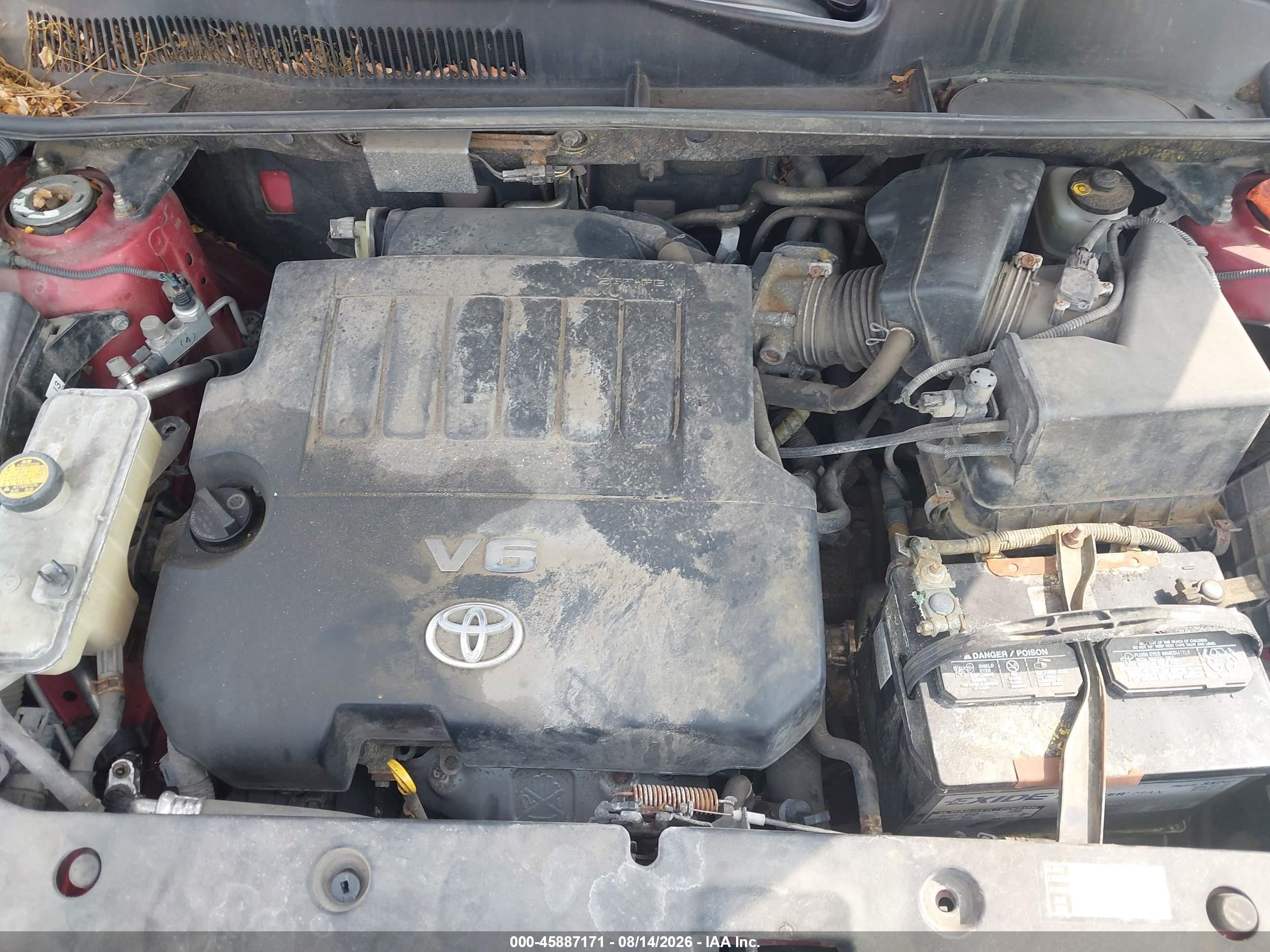 2010 Toyota Rav4 Sport Красный vin: JTMRK4DV8A5092008