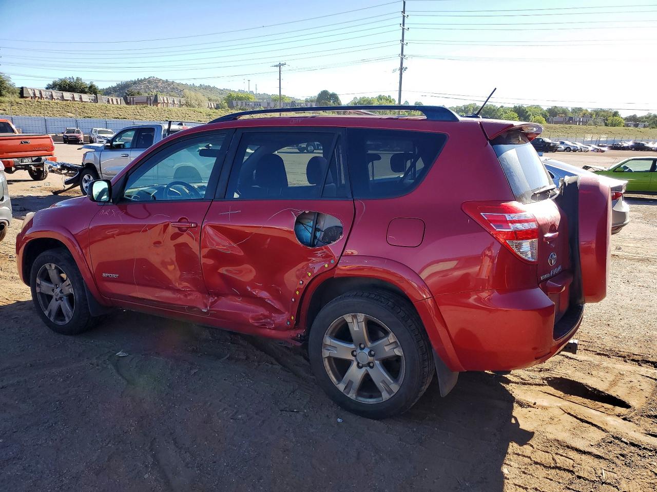 2010 Toyota Rav4 Sport Red vin: JTMRK4DV8A5092896