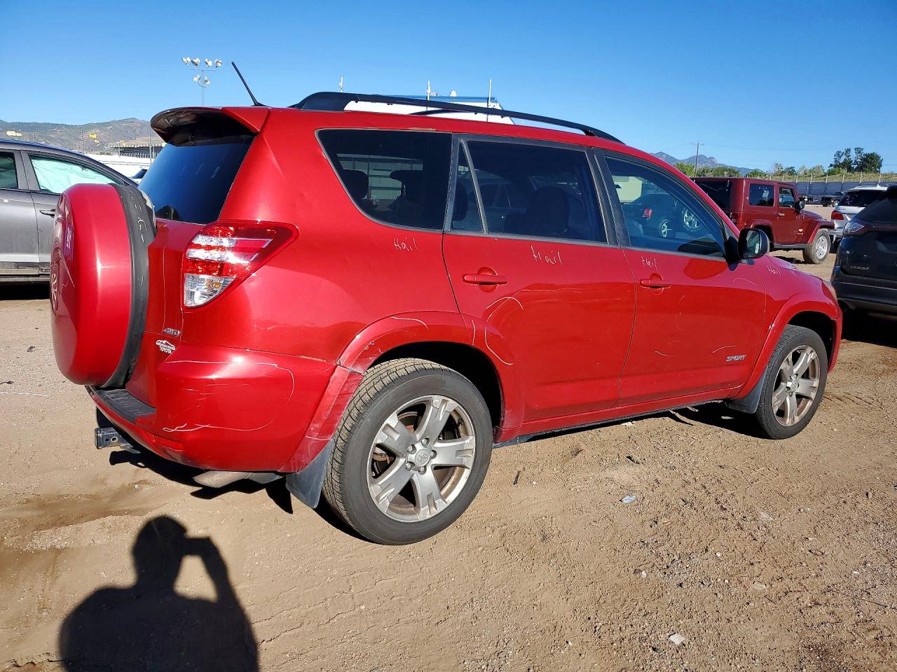2010 Toyota Rav4 Sport Red vin: JTMRK4DV8A5092896