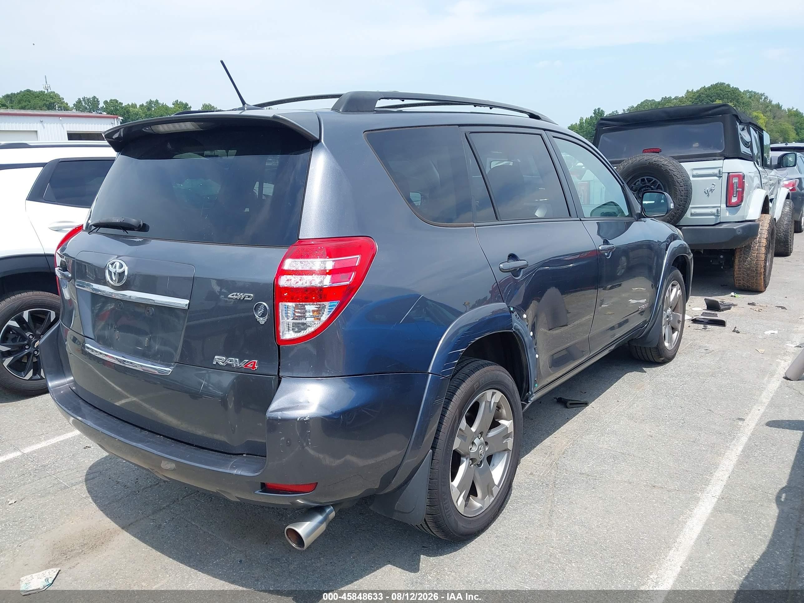 2011 Toyota Rav4 Sport V6 Gray vin: JTMRK4DV8B5101968