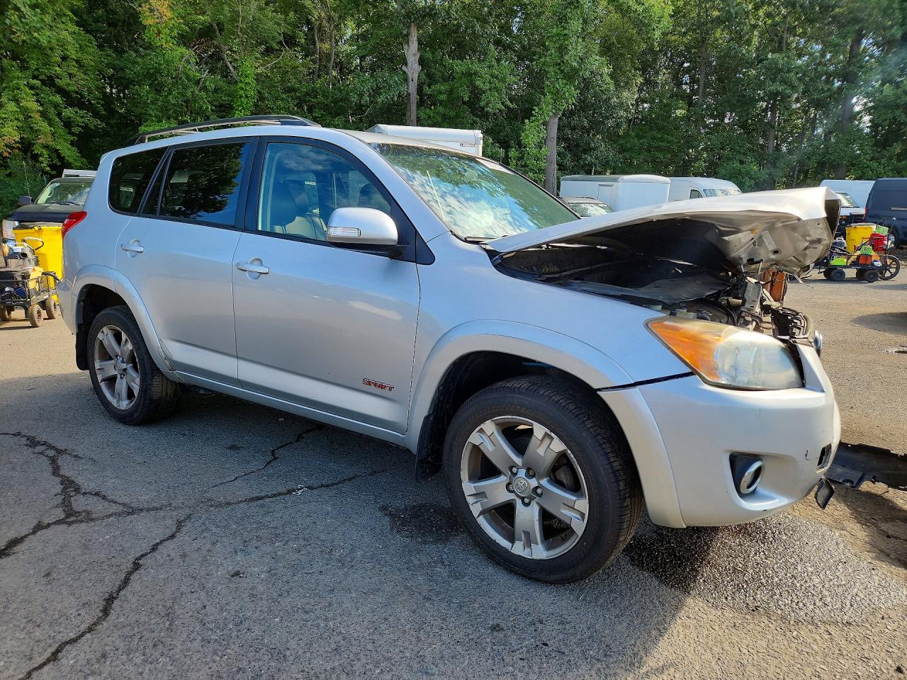 2012 Toyota Rav4 Sport Silver vin: JTMRK4DV8C5108226