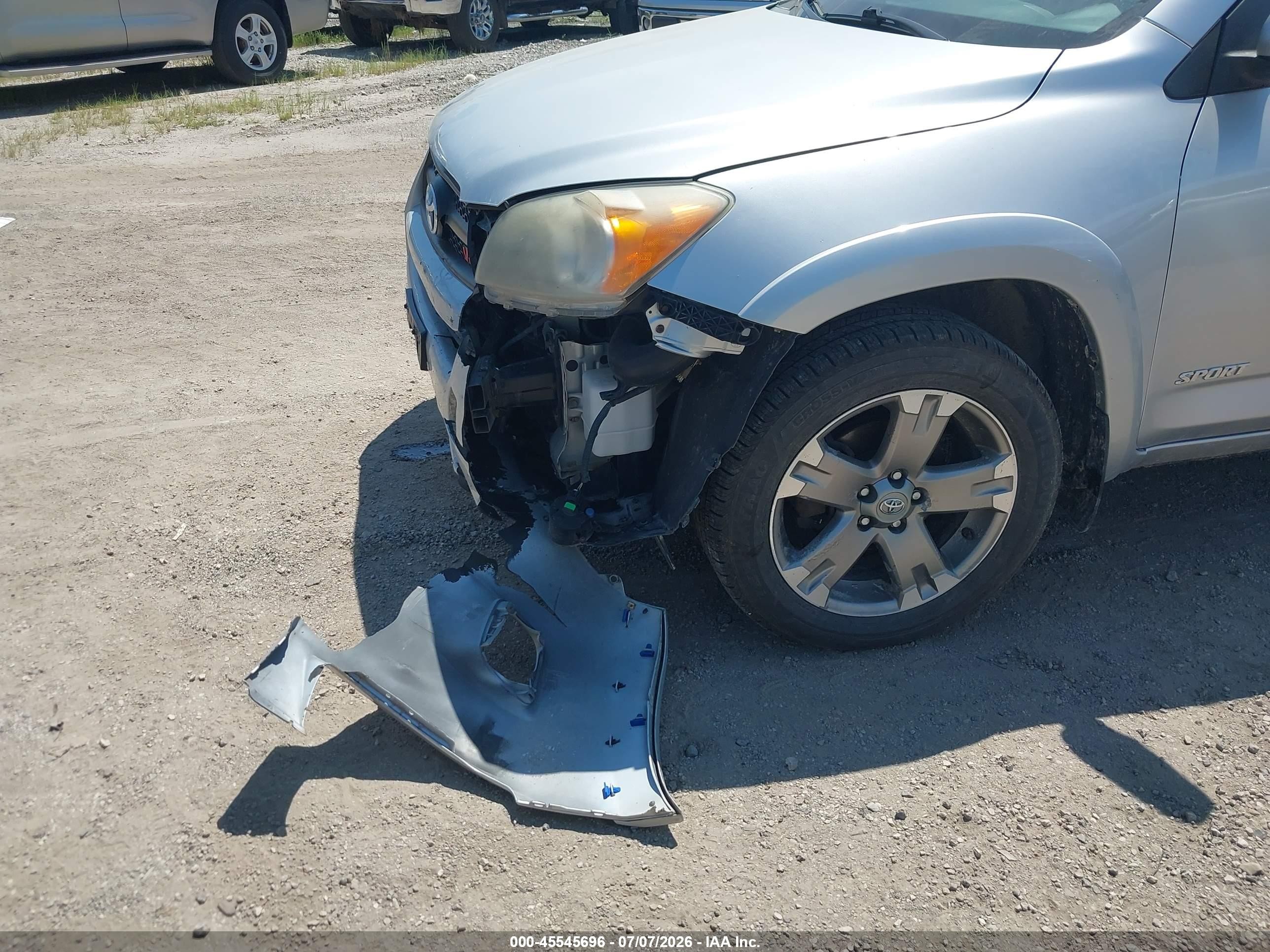 2010 Toyota Rav4 Sport V6 Silver vin: JTMRK4DVXA5084640
