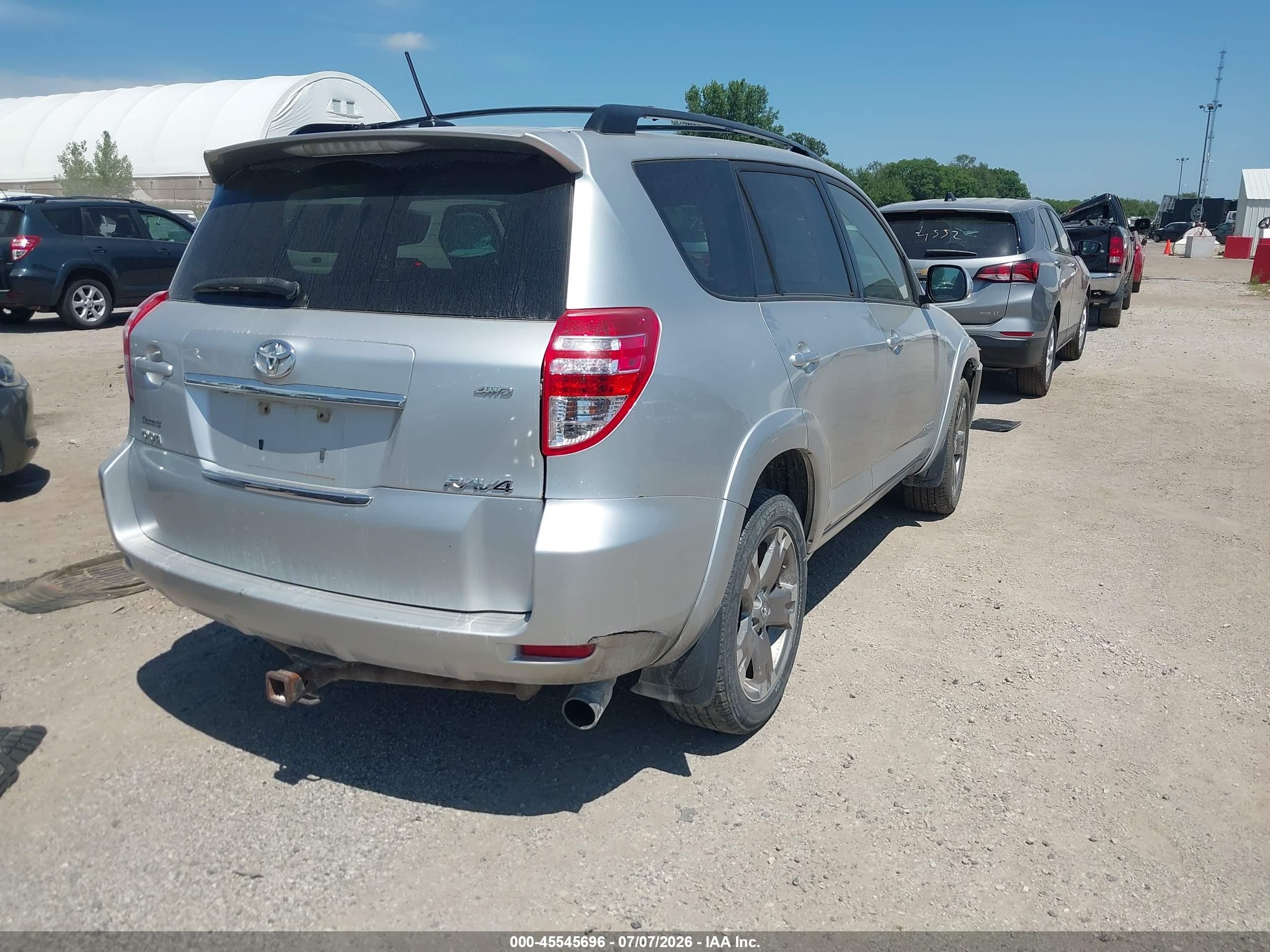 2010 Toyota Rav4 Sport V6 Silver vin: JTMRK4DVXA5084640
