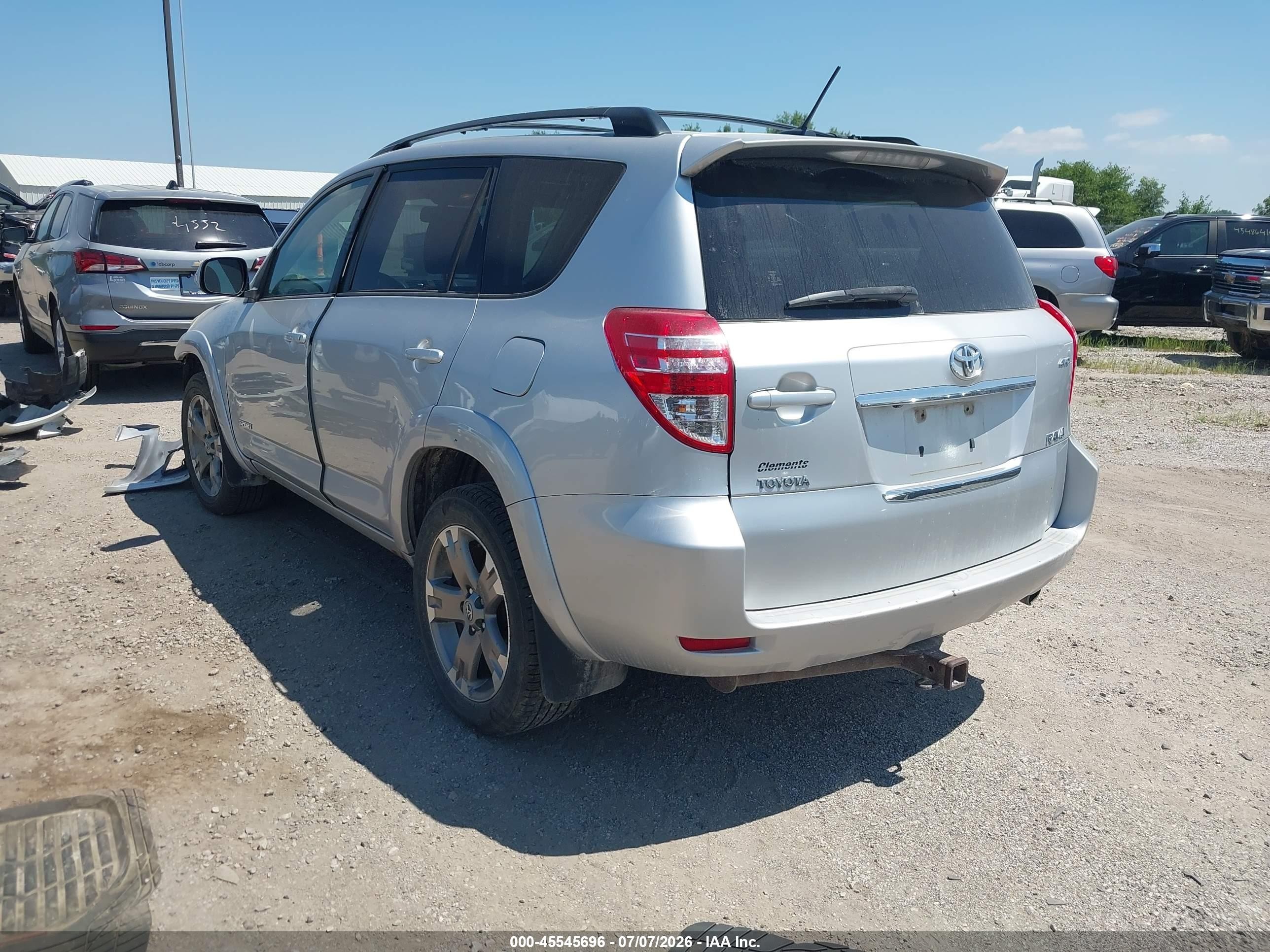 2010 Toyota Rav4 Sport V6 Silver vin: JTMRK4DVXA5084640