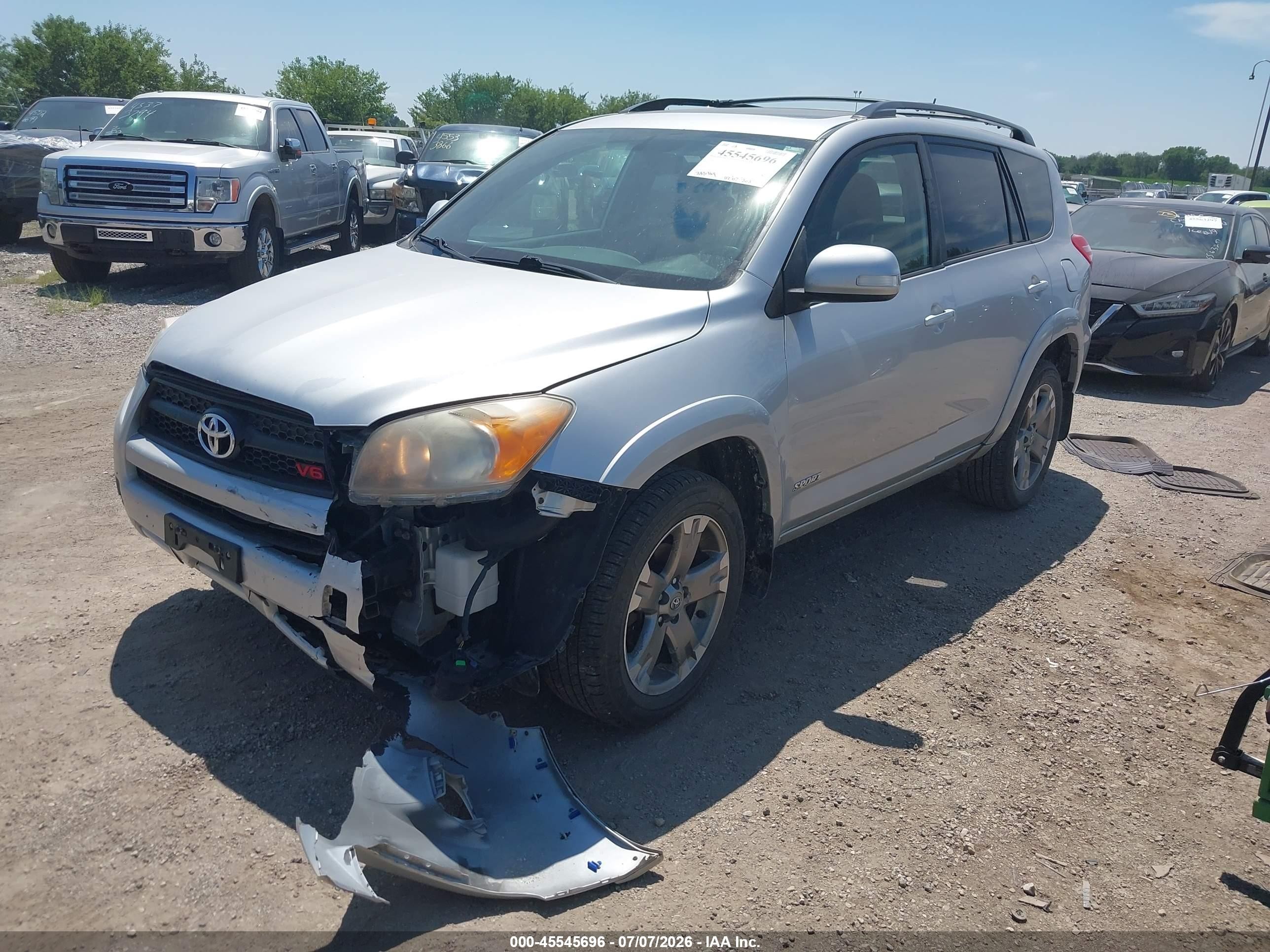2010 Toyota Rav4 Sport V6 Silver vin: JTMRK4DVXA5084640