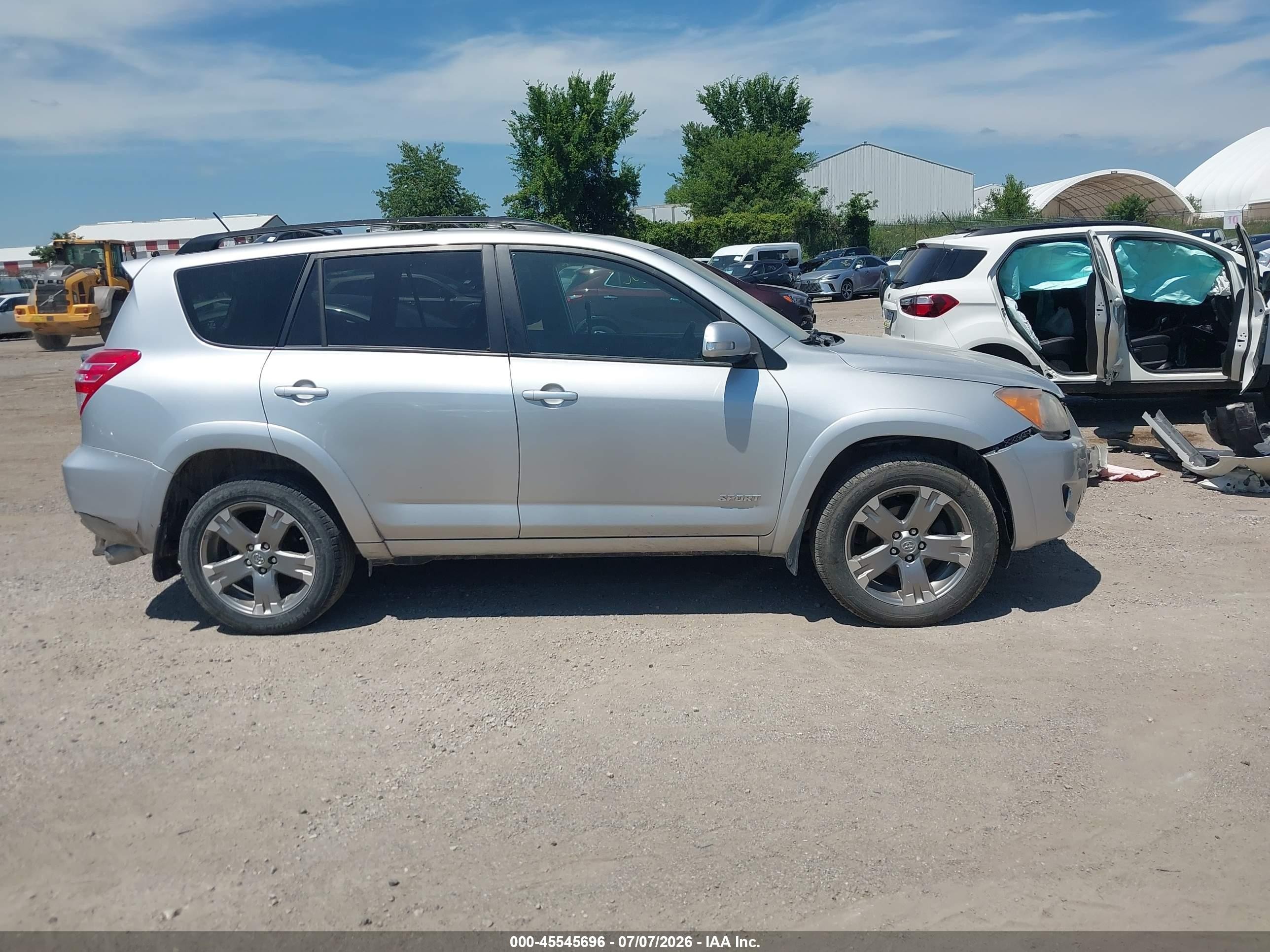 2010 Toyota Rav4 Sport V6 Silver vin: JTMRK4DVXA5084640