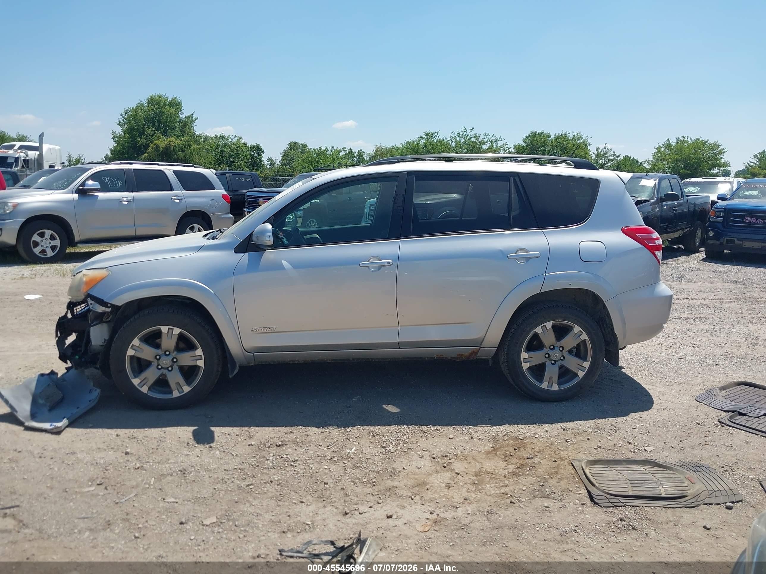 2010 Toyota Rav4 Sport V6 Silver vin: JTMRK4DVXA5084640