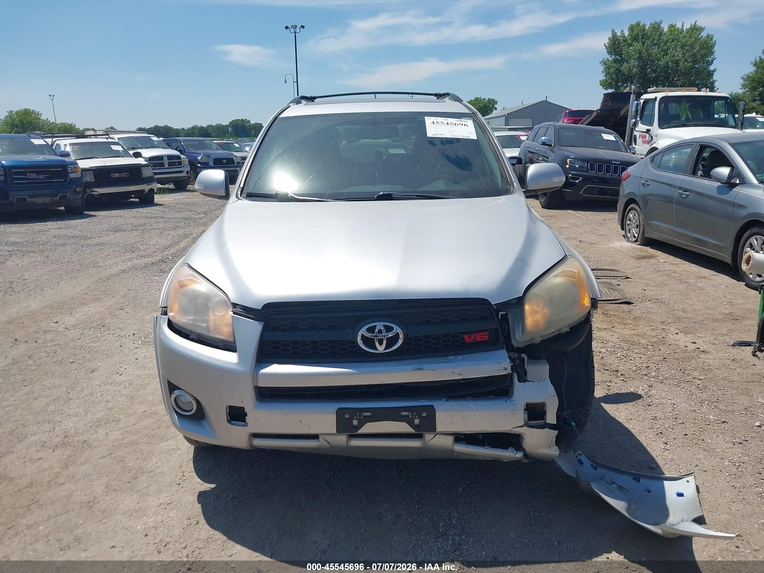 2010 Toyota Rav4 Sport V6 Silver vin: JTMRK4DVXA5084640