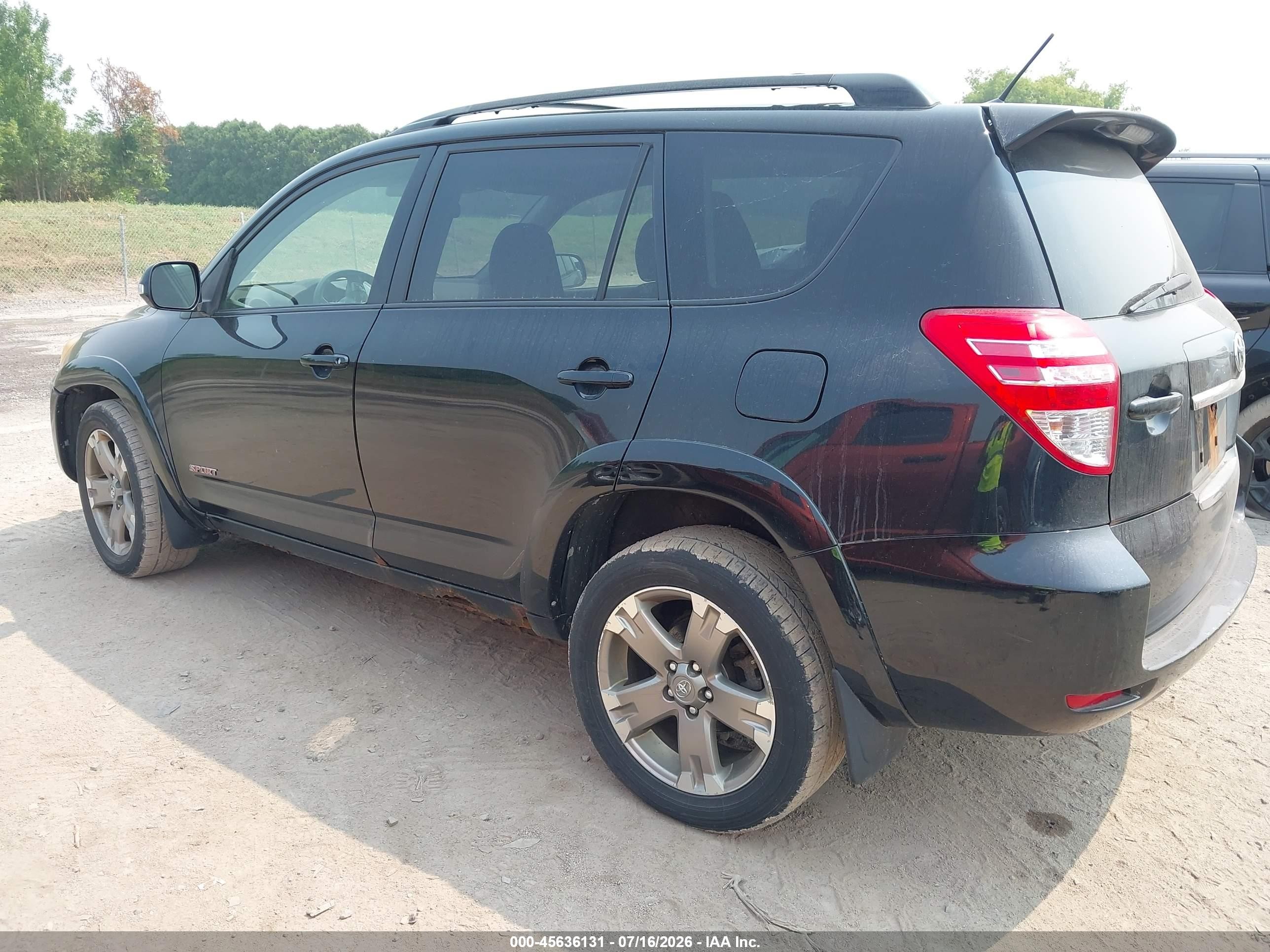 2012 Toyota Rav4 Sport V6 Black vin: JTMRK4DVXC5107871