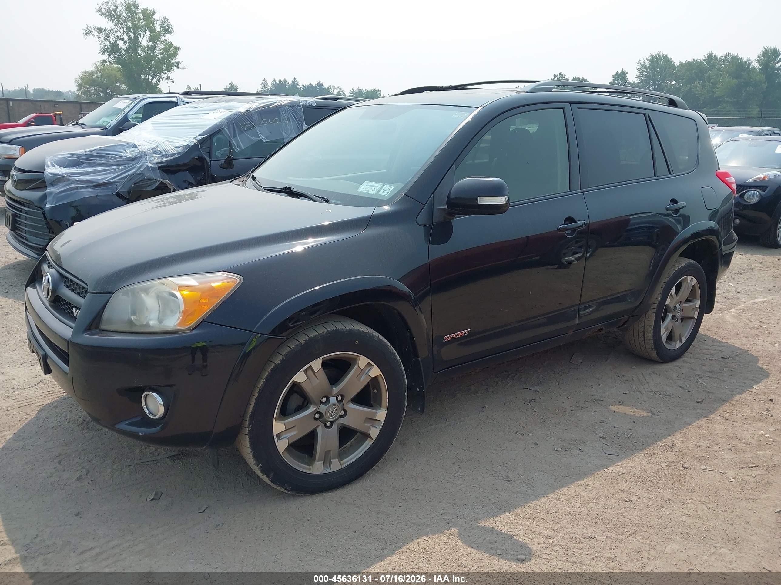 2012 Toyota Rav4 Sport V6 Black vin: JTMRK4DVXC5107871