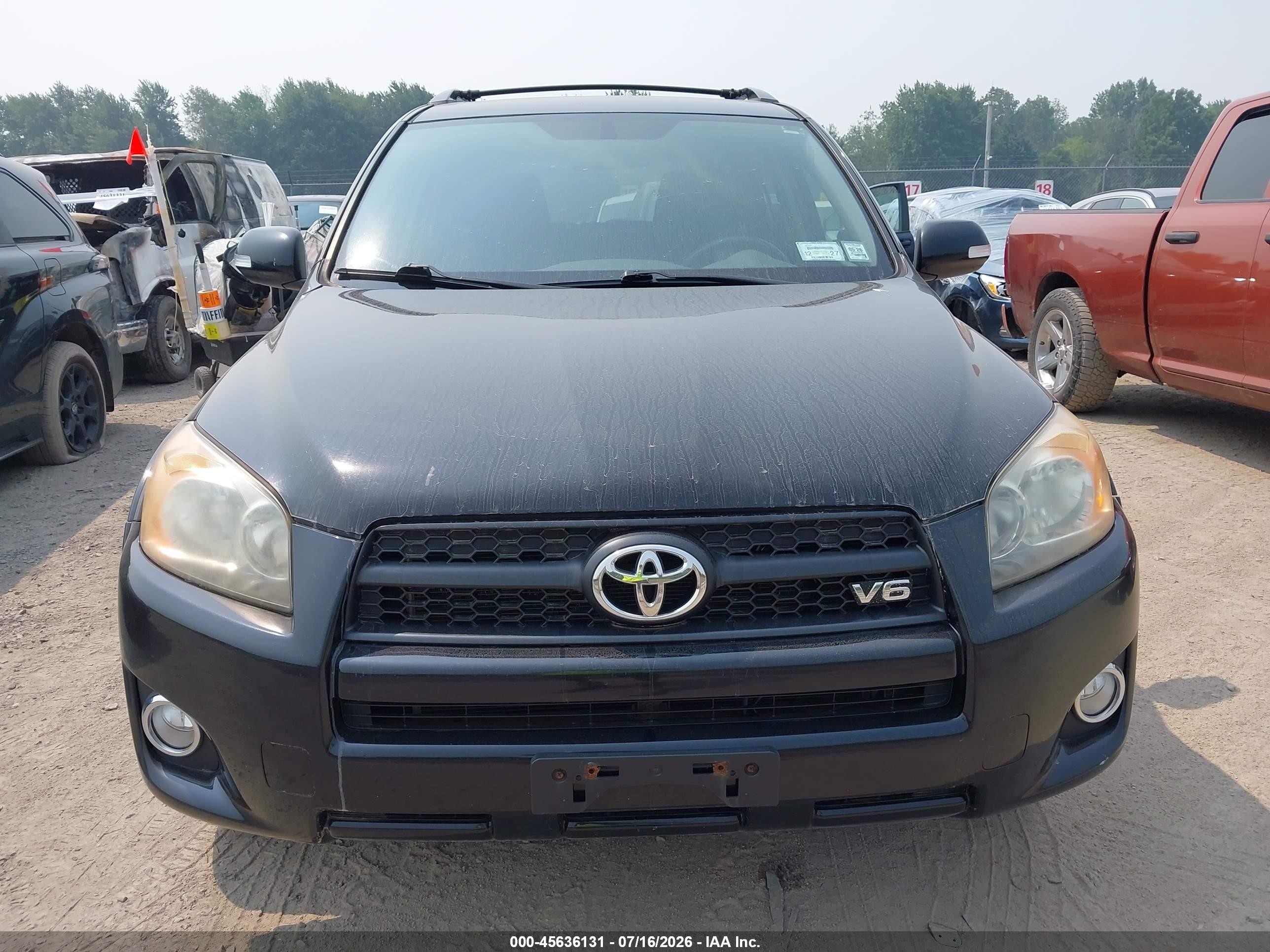 2012 Toyota Rav4 Sport V6 Black vin: JTMRK4DVXC5107871