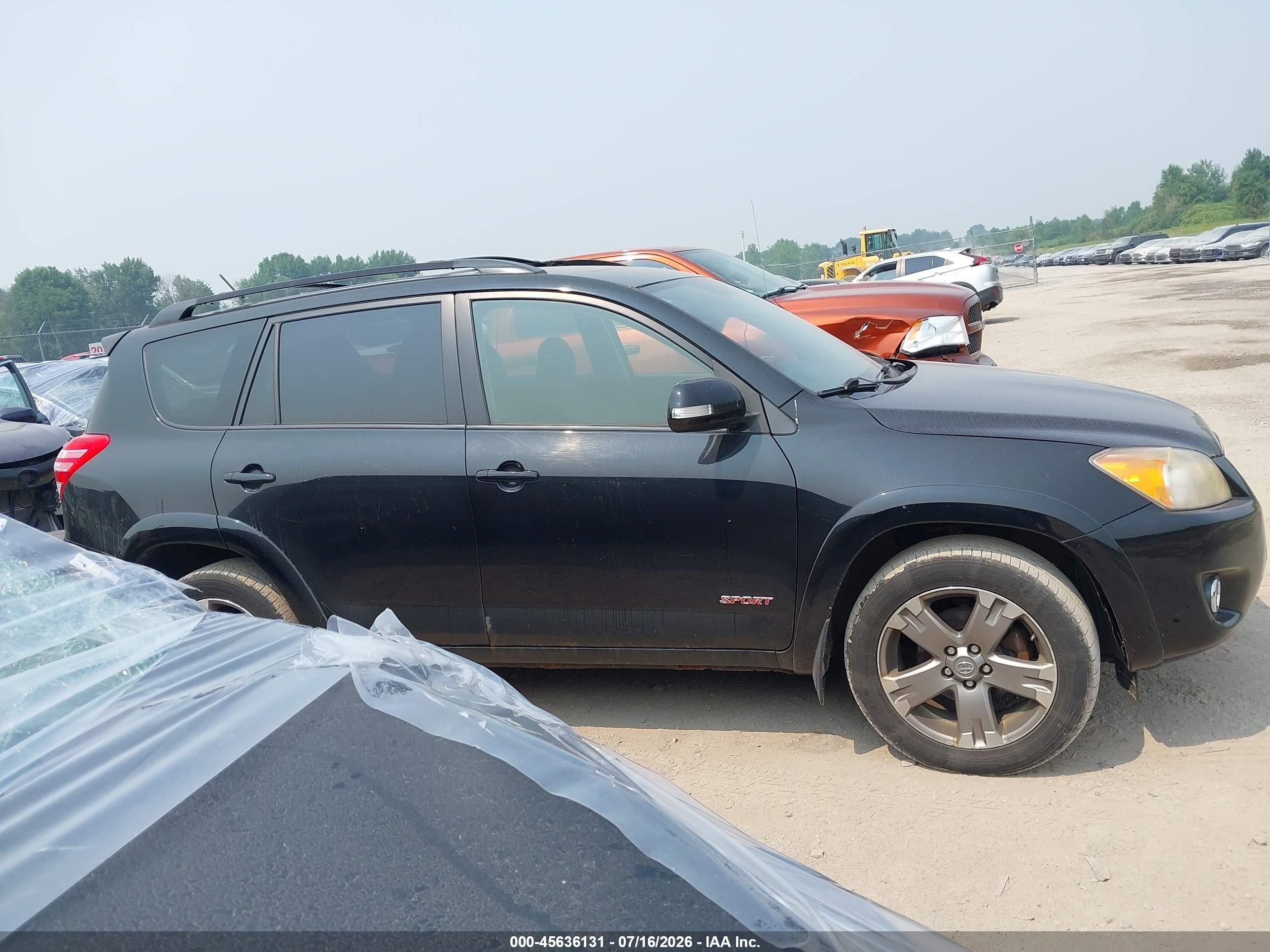 2012 Toyota Rav4 Sport V6 Black vin: JTMRK4DVXC5107871