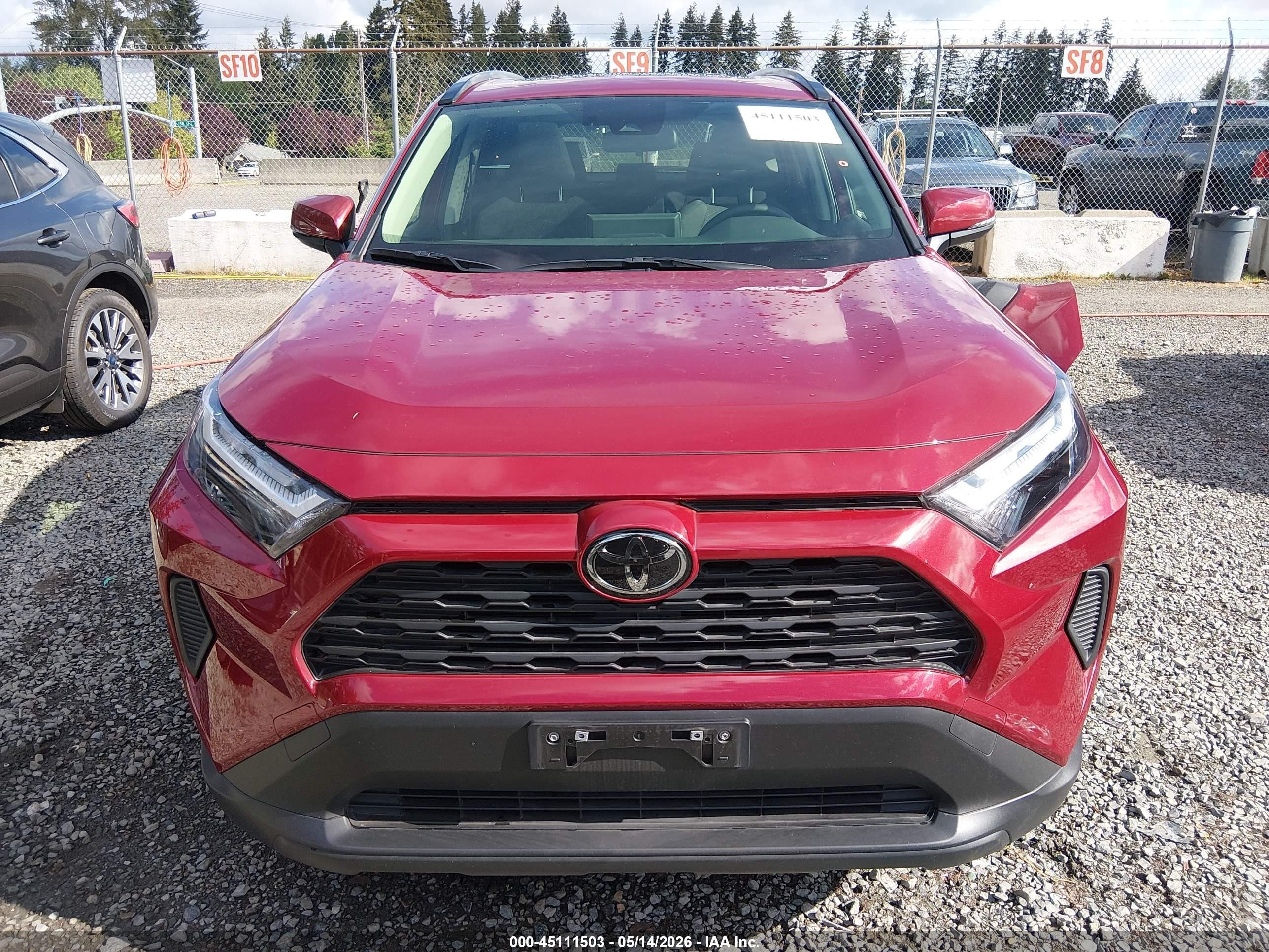 2025 Toyota Rav4 Hybrid Xle Red vin: JTMRWRFV0SD278065